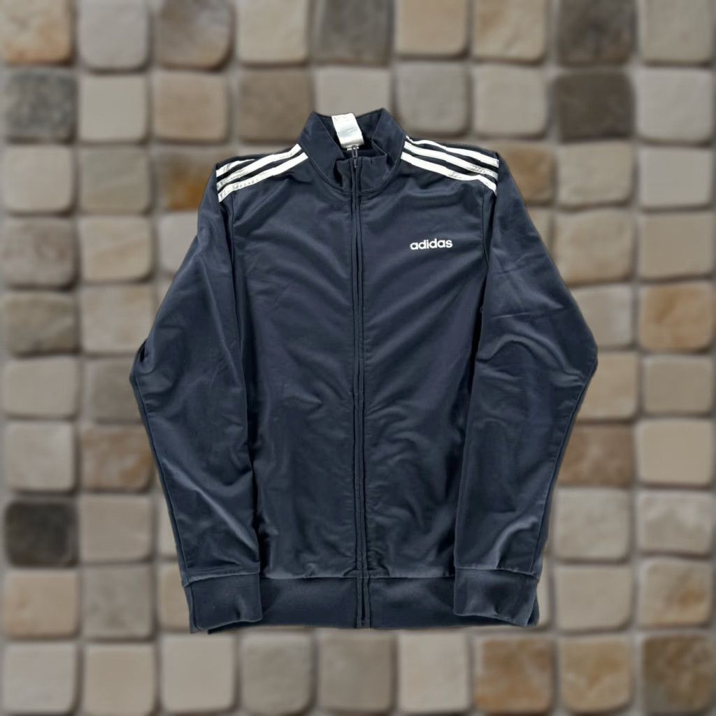 Adidas Adidas Track Jacket Mens Medium Blue Running Full Zip Size US M / EU 48-50 / 2 - 1 Thumbnail