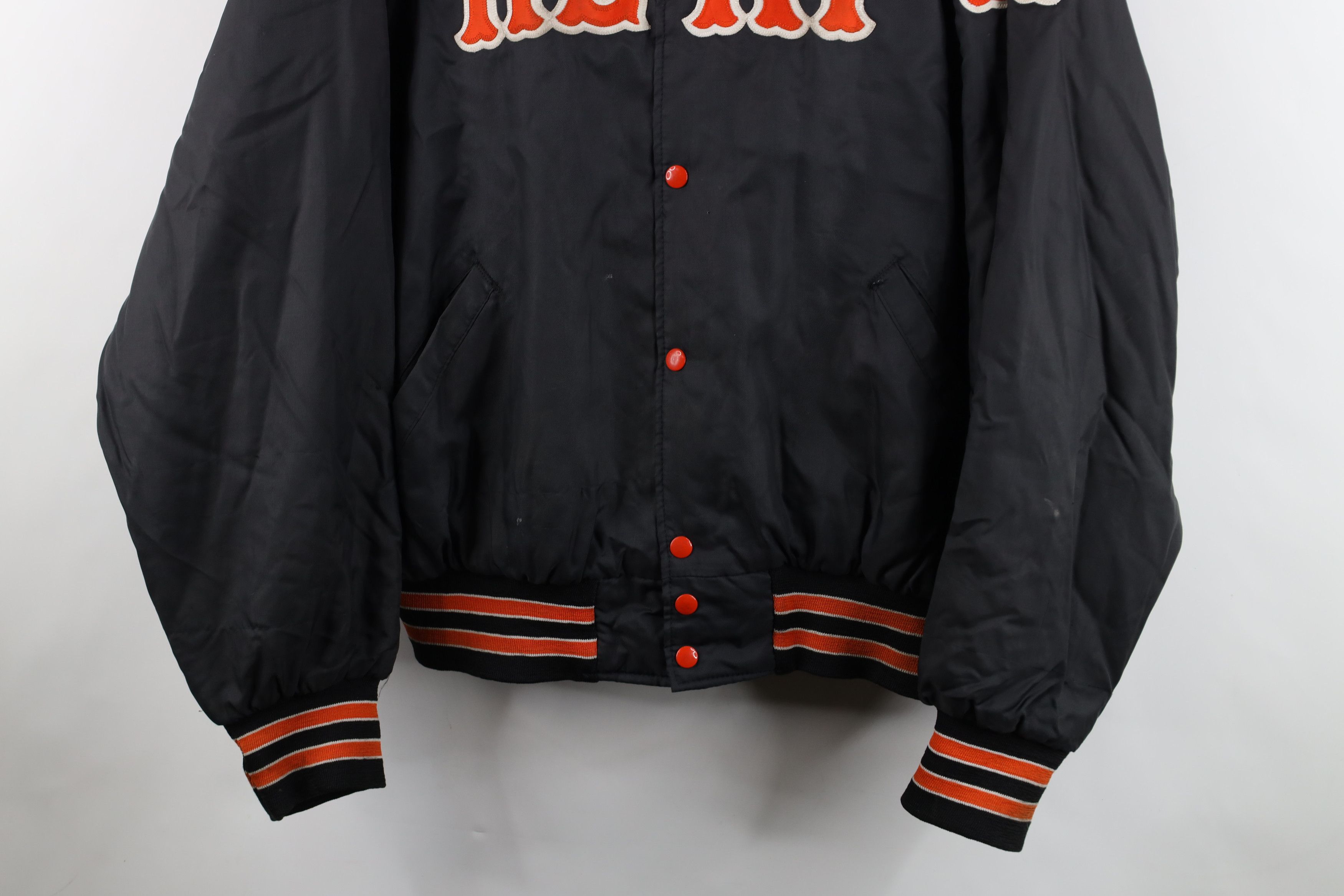 Vintage Vintage 80s 90s Streetwear Spell Out Heat Bomber Jacket USA Size US XL / EU 56 / 4 - 3 Thumbnail