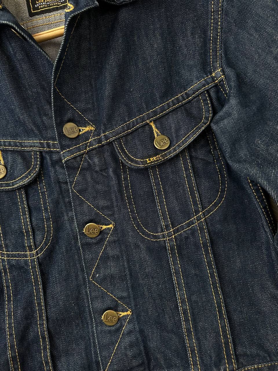 Lee Vintage Lee Slim Denim Jacket Dark Wash Trucker Style Size US S / EU 44-46 / 1 - 6 Thumbnail