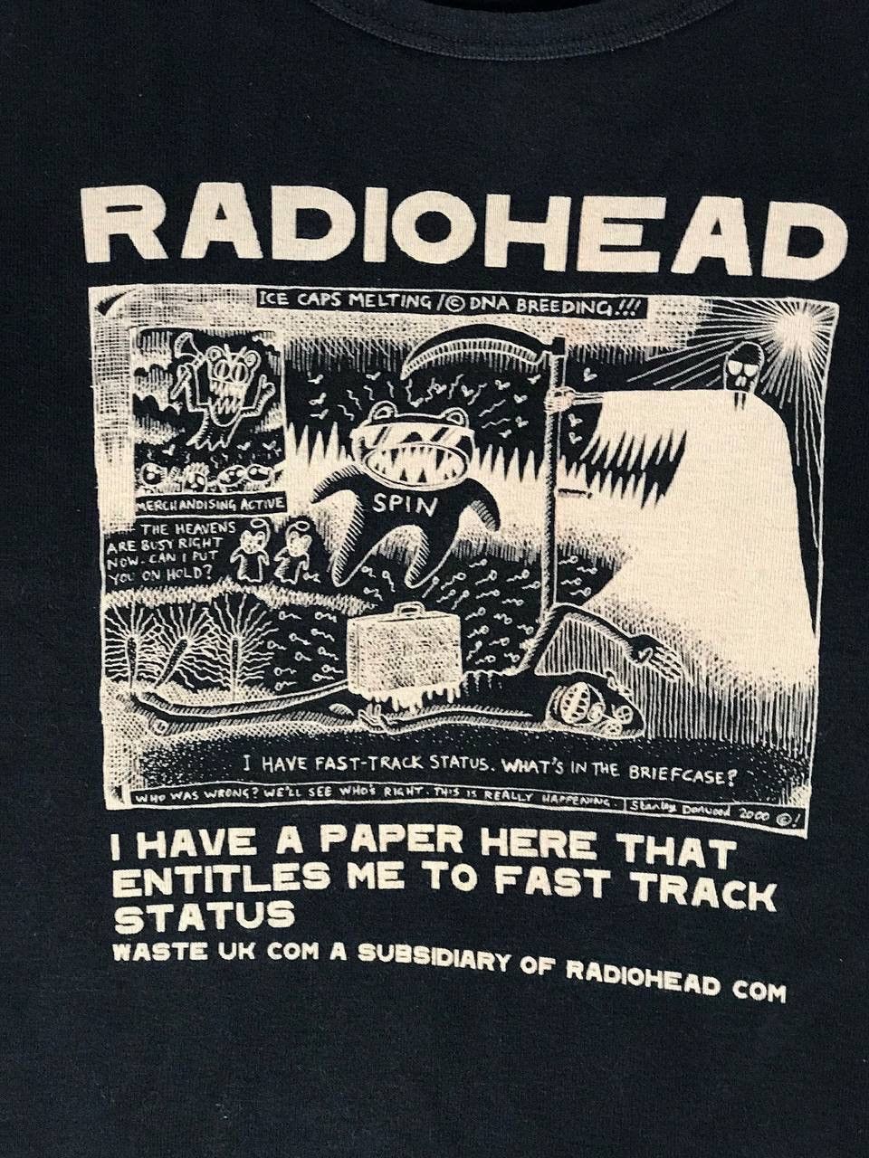 Band Tees vintage radiohead thom yorke kid a stanley donwood art Size US L / EU 52-54 / 3 - 3 Thumbnail