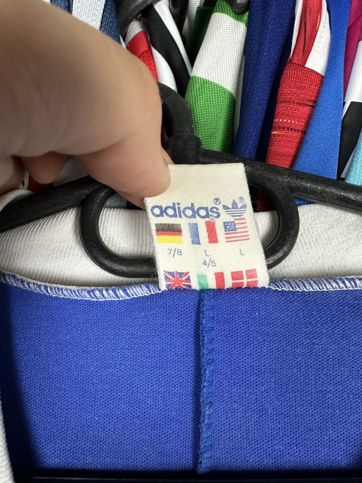Adidas Vintage 80s-90s Adidas rare football jersey retro shirt Size US L / EU 52-54 / 3 - 13 Thumbnail