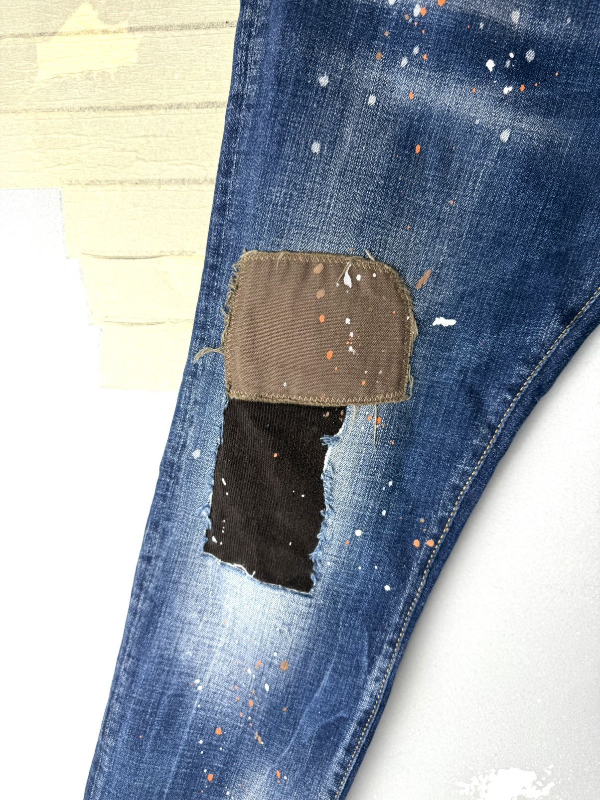 Dsquared2 Dsquared2 Patchwork Denim Pants Slim Dripp Hype Streetwear Size US 32 / EU 48 - 6 Thumbnail