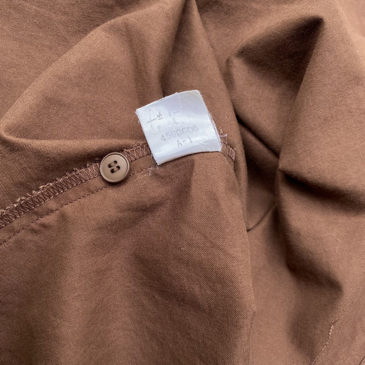 Norma Kamali Norma Kamali Brown Cap Sleeve Shirt Size M / US 6-8 / IT 42-44 - 7 Thumbnail