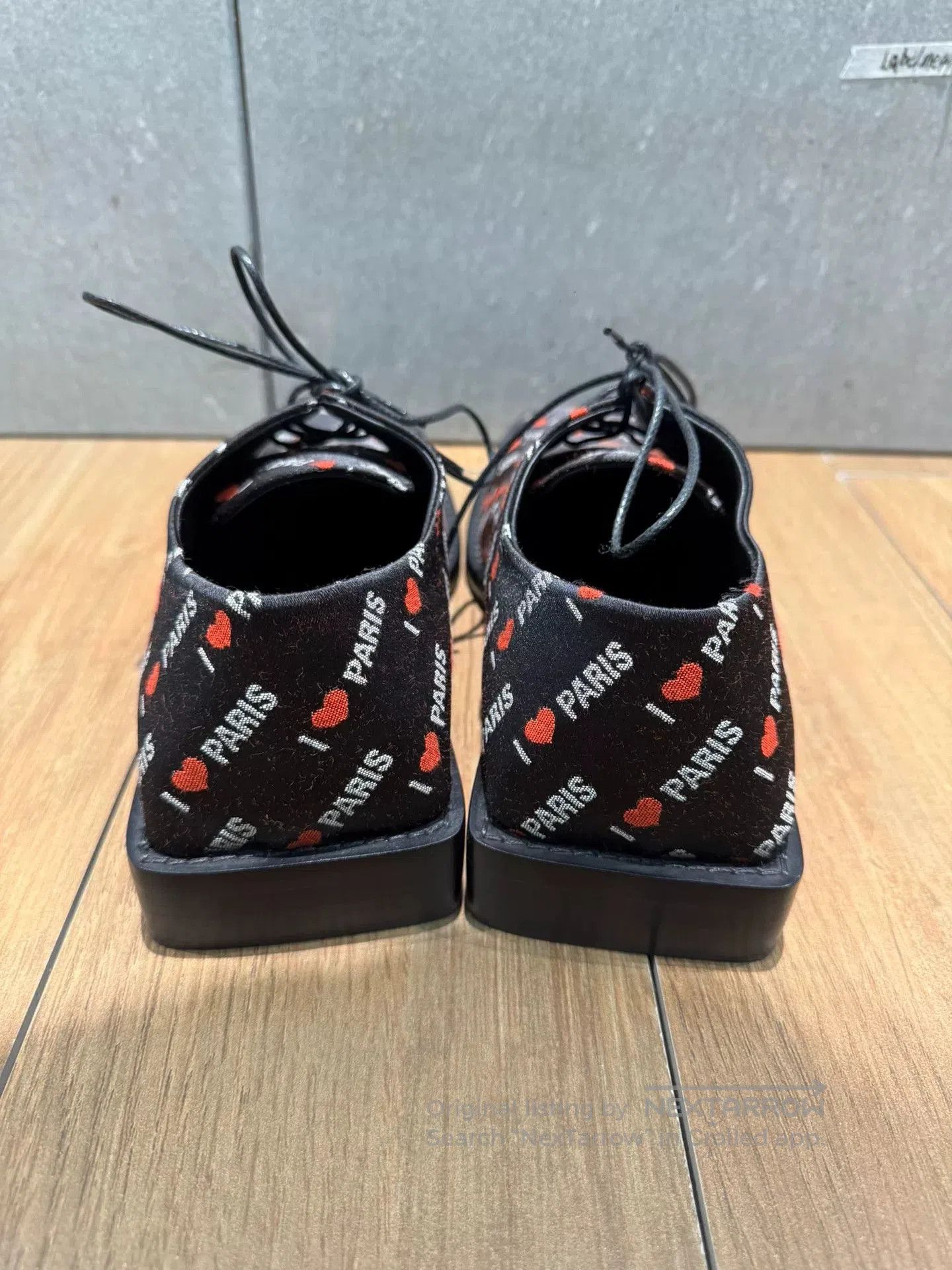 Balenciaga Balenciaga Square Toe 'I Love Paris' Derby Shoes. Size US 7 / EU 40 - 5 Thumbnail