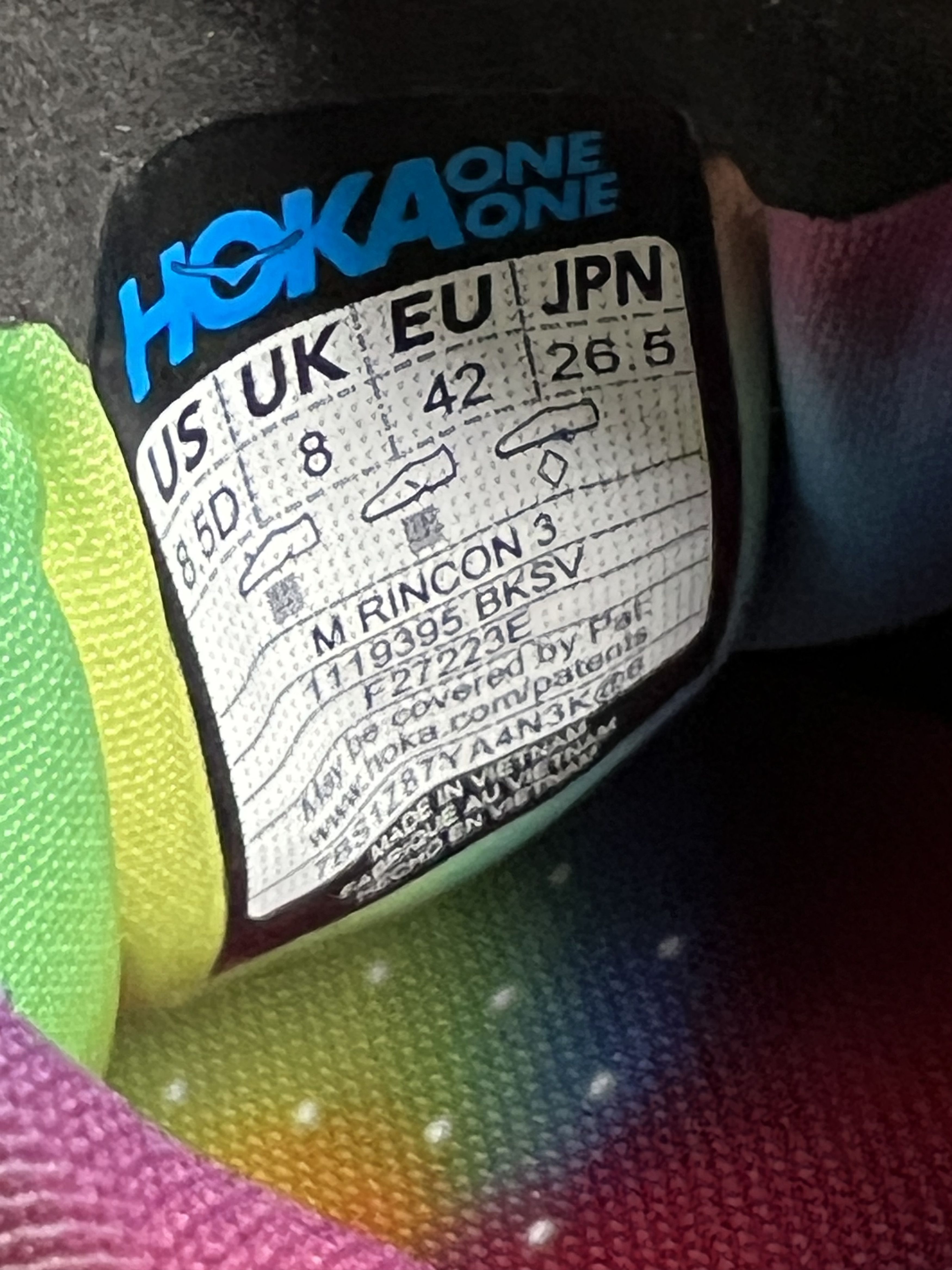 Hoka 8.5D Hoka One One Rincon 3 Running Shoes Walking Size US 8.5 / EU 41-42 - 19 Thumbnail