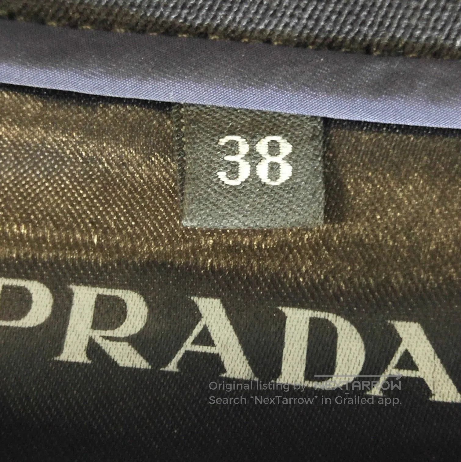 Prada Prada Black Straight. Size 37" - 7 Thumbnail