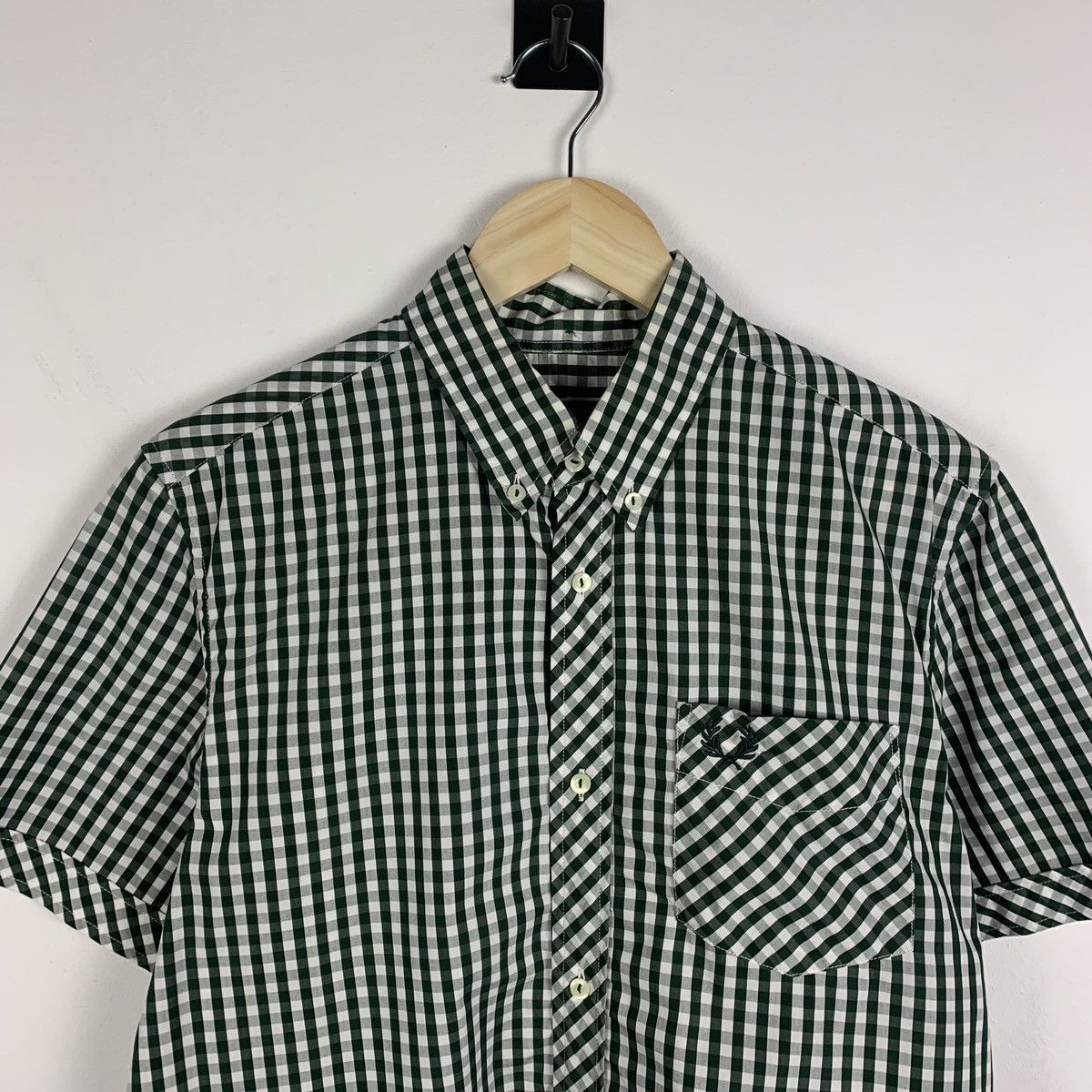 Fred Perry Fred Perry Sportswear Checkered Shirt Short Sleeve Size 38 Size US S / EU 44-46 / 1 - 2 Thumbnail