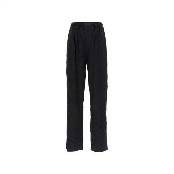 Balenciaga o1in1g1024 Large Allover Logo Pyjama Pants in Black Size 28" / US 6 / IT 42 - 1 Preview