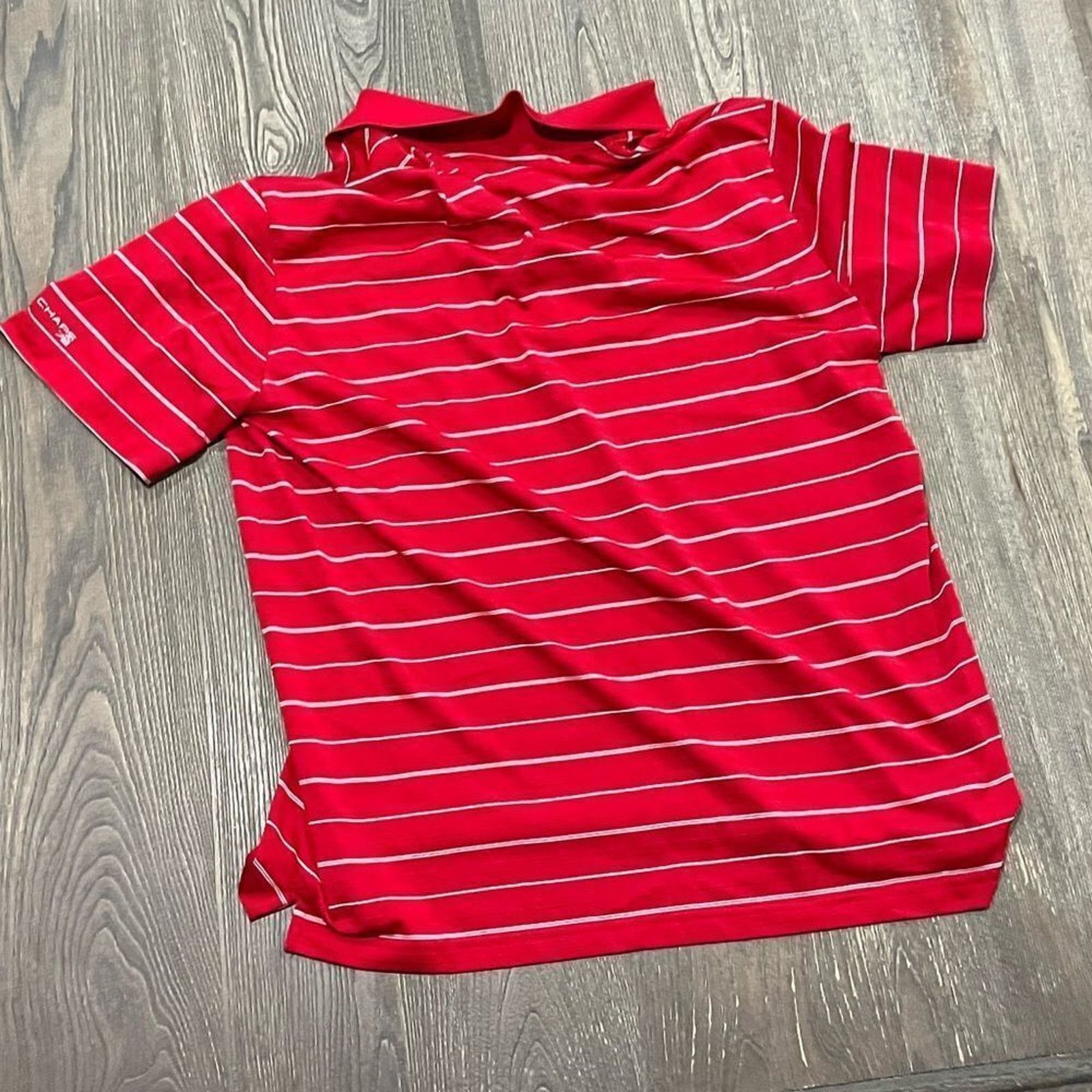 Chaps Chaps Golf 78 Stay Dry Striped Polo Golf Shirt Button Size L Size US L / EU 52-54 / 3 - 2 Thumbnail