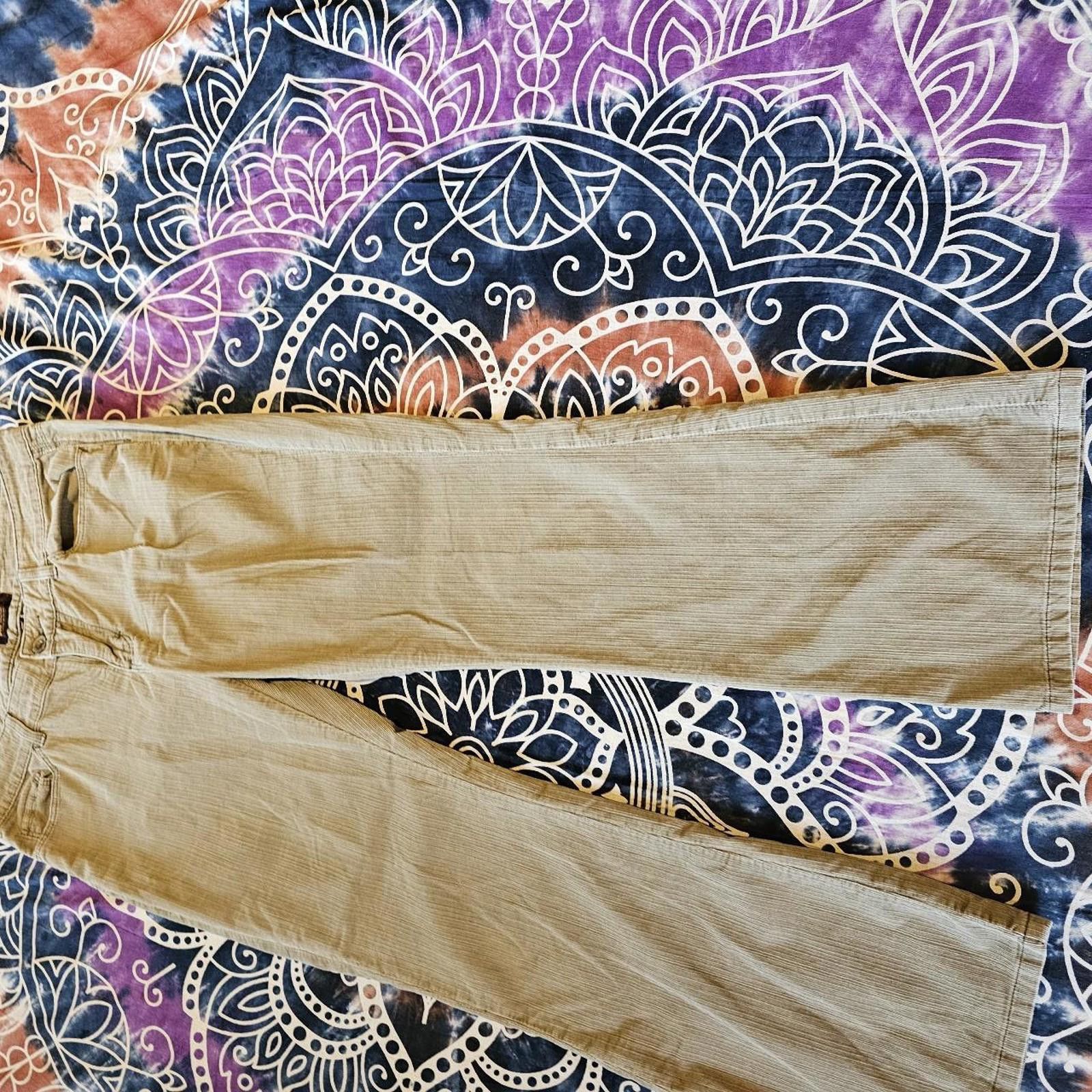 Lee Lee Women's Tan Corduroy Pants Size 36" / US 14 / IT 50 - 3 Thumbnail
