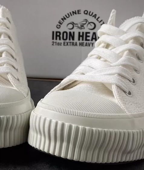 Iron Heart Iron heart Heavy white denim vulcanized shoes Size US 8 / EU 41 - 2 Thumbnail