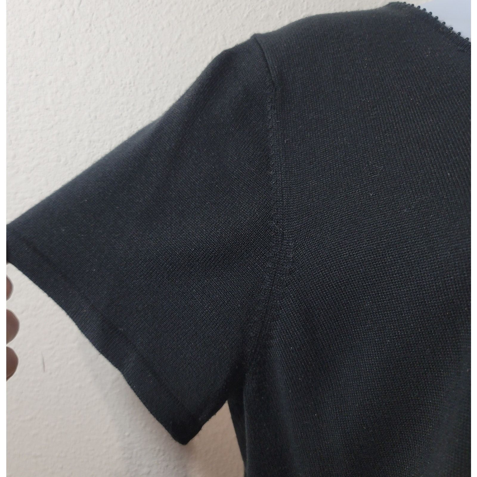 Other Judith Hart Black Small Beaded Round Neck Top XL Lightweight Size XL / US 12-14 / IT 48-50 - 6 Thumbnail
