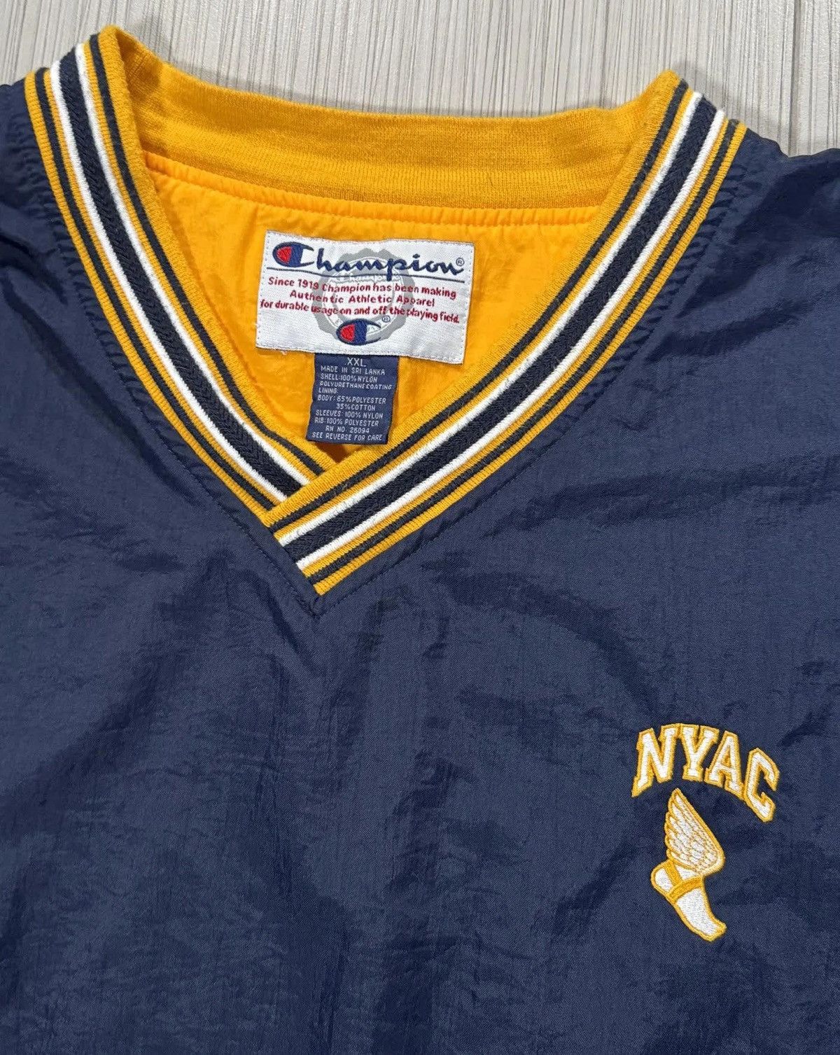 Champion Vintage Champion NYAC Pullover Jacket (Size XXL) Size US XXL / EU 58 / 5 - 2 Thumbnail
