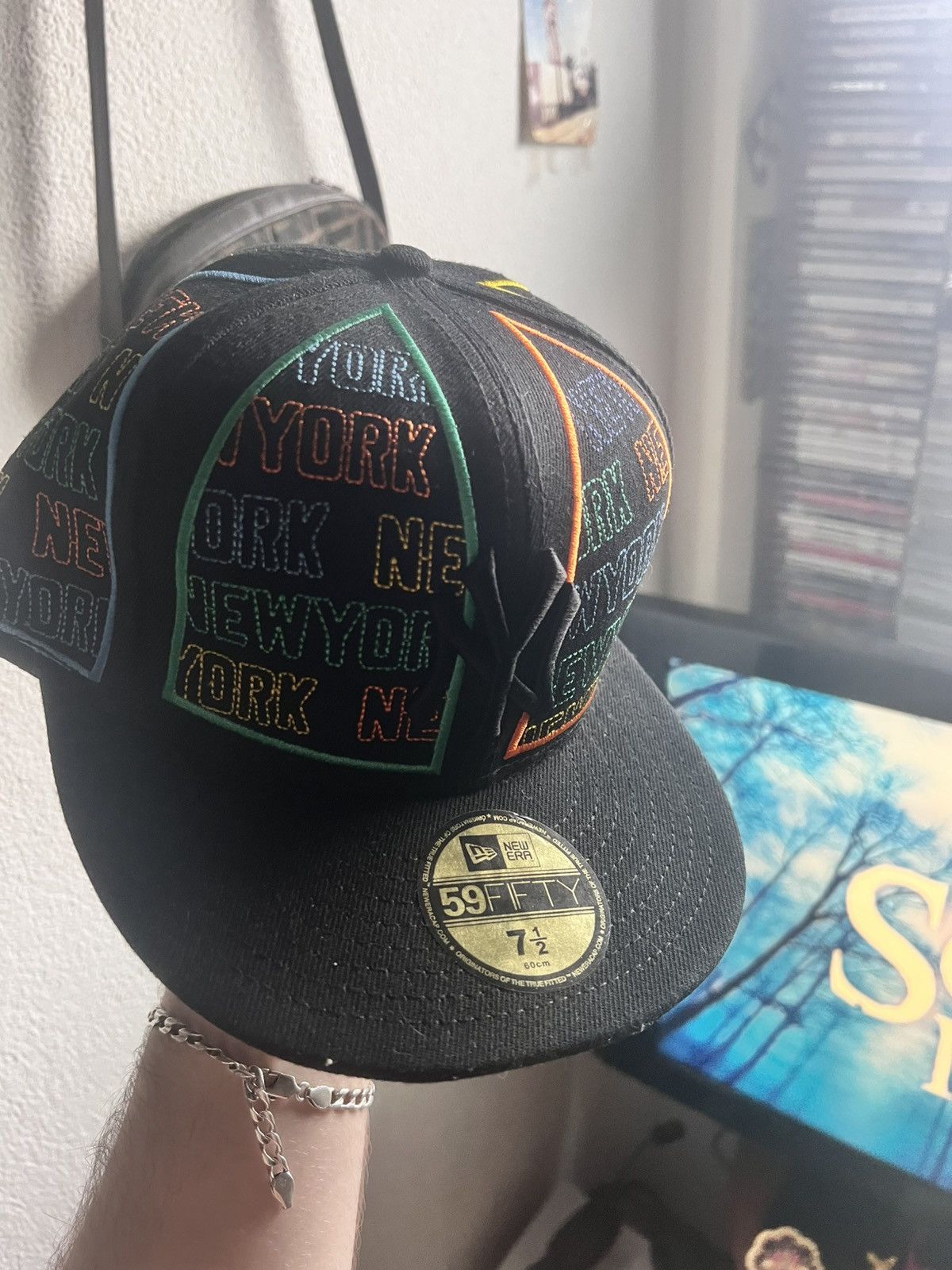 New Era Yankees Rainbow NY Embroidered 59FIFTY Fitted Cap” Size ONE SIZE - 1 Thumbnail