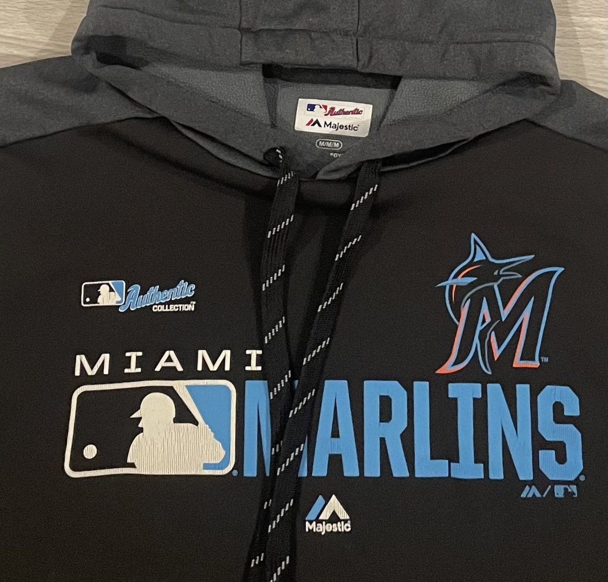 Majestic Majestic Authentic Miami Marlins Hoodie Mens Size Medium Size US M / EU 48-50 / 2 - 2 Thumbnail
