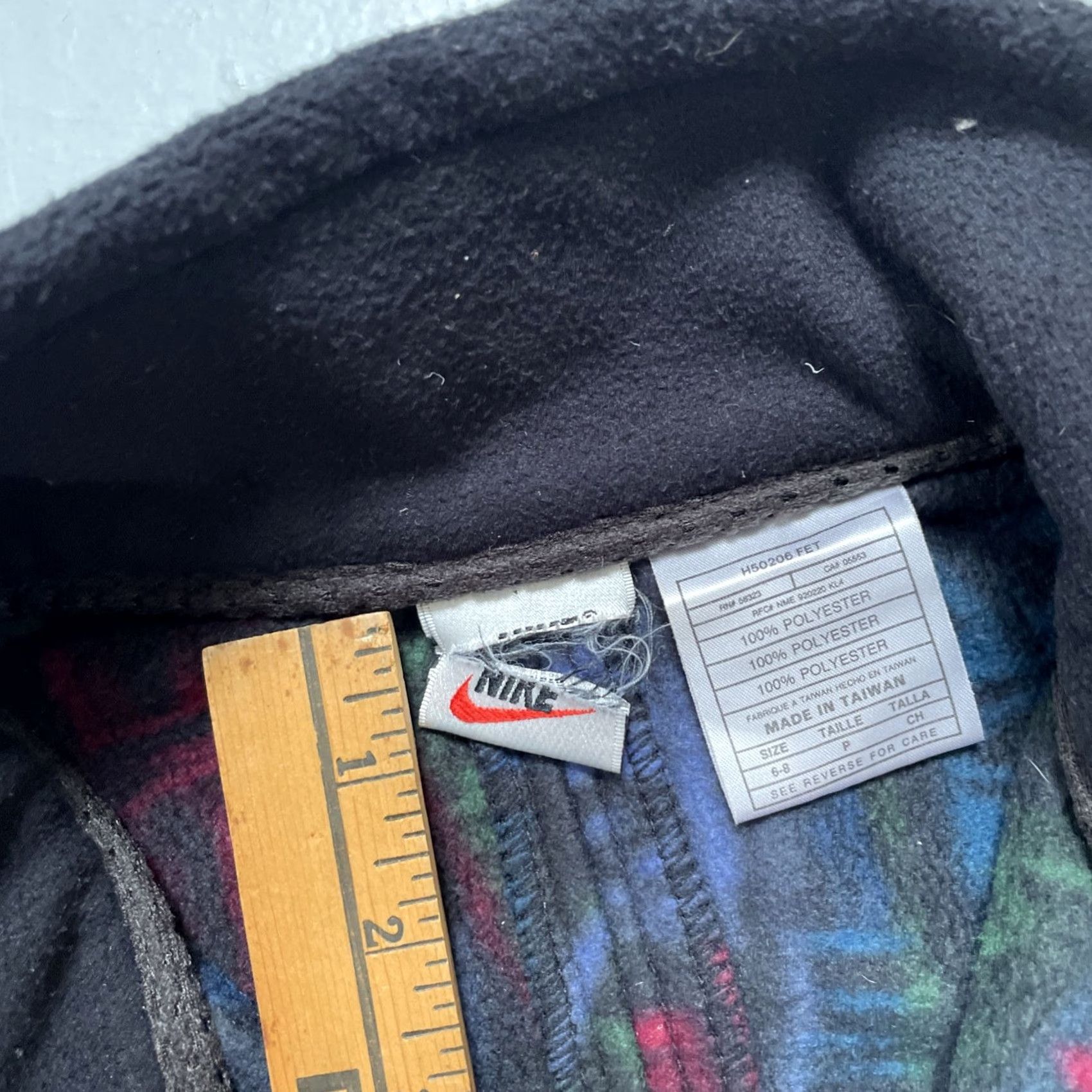 Nike Vintage Nike F.I.T. Abstract Pattern Pullover Fleece 1/2 Zip Camp Jacket S Size US S / EU 44-46 / 1 - 4 Thumbnail