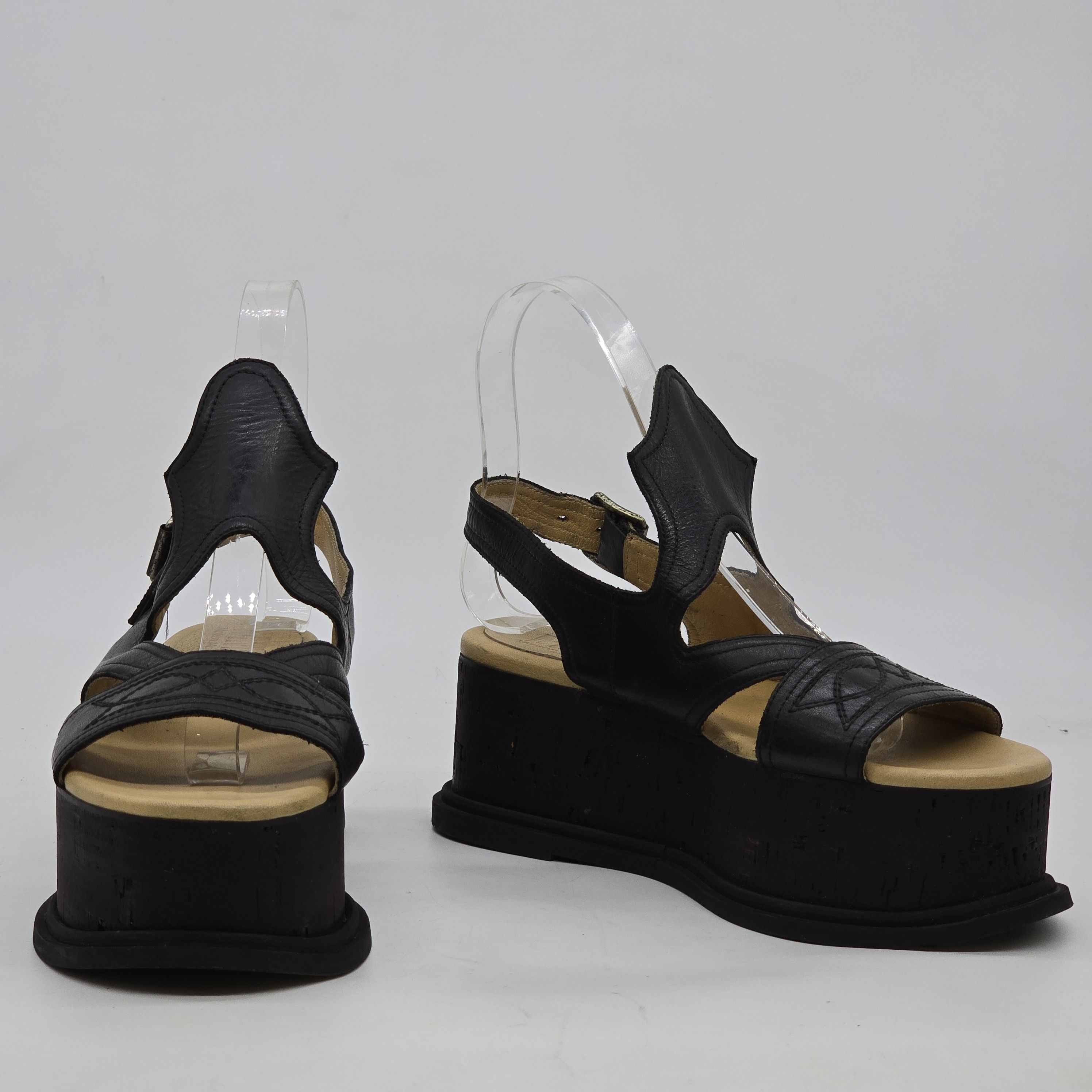 Maison Margiela Maison Margiela MM6 - Cut Out Platform Sandals Size US 6 / IT 36 - 2 Thumbnail