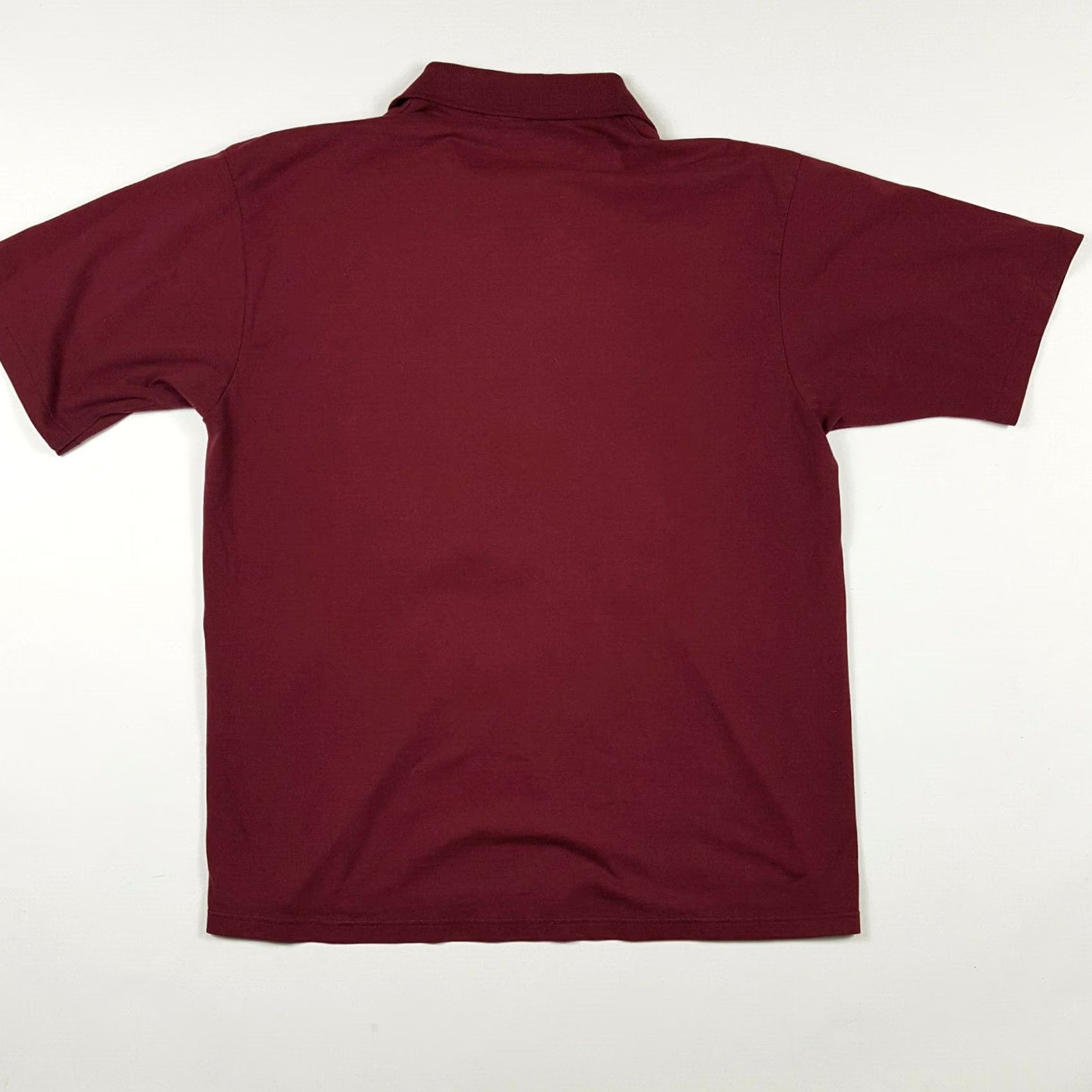 Jerzees VINTAGE Jerzees Polo Shirt 90s Dalwood Maroon - Men’s L Cotton Blend Button-Up Short Sleeve Casual Shirt Size US L / EU 52-54 / 3 - 5 Thumbnail