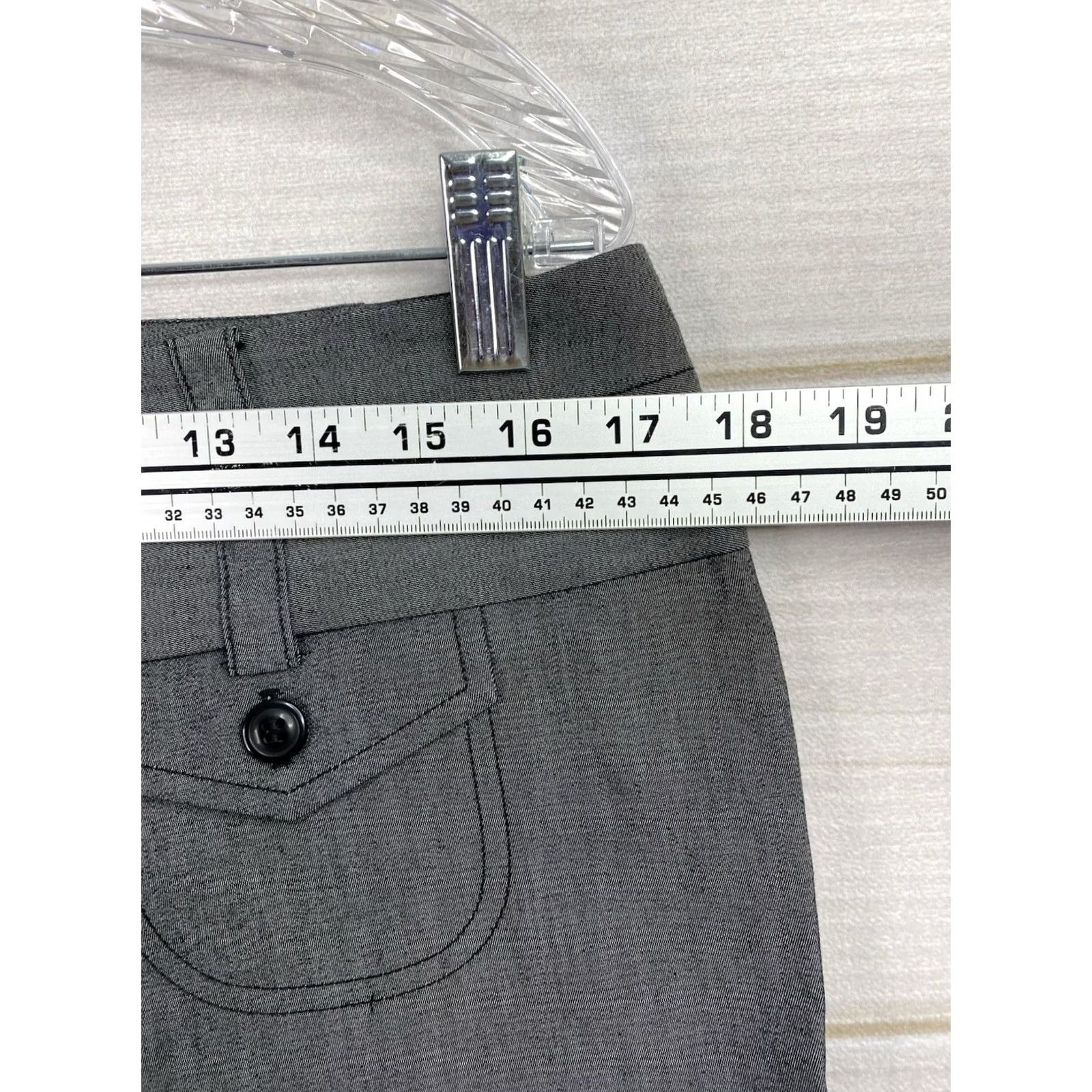 Vintage VINTAGE Charlotte Russe Hot Pants Shorts 11 Gray Mid Rise Twill Cotton Blend Juniors Women Size 24" / US 00 / IT 34 - 3 Thumbnail