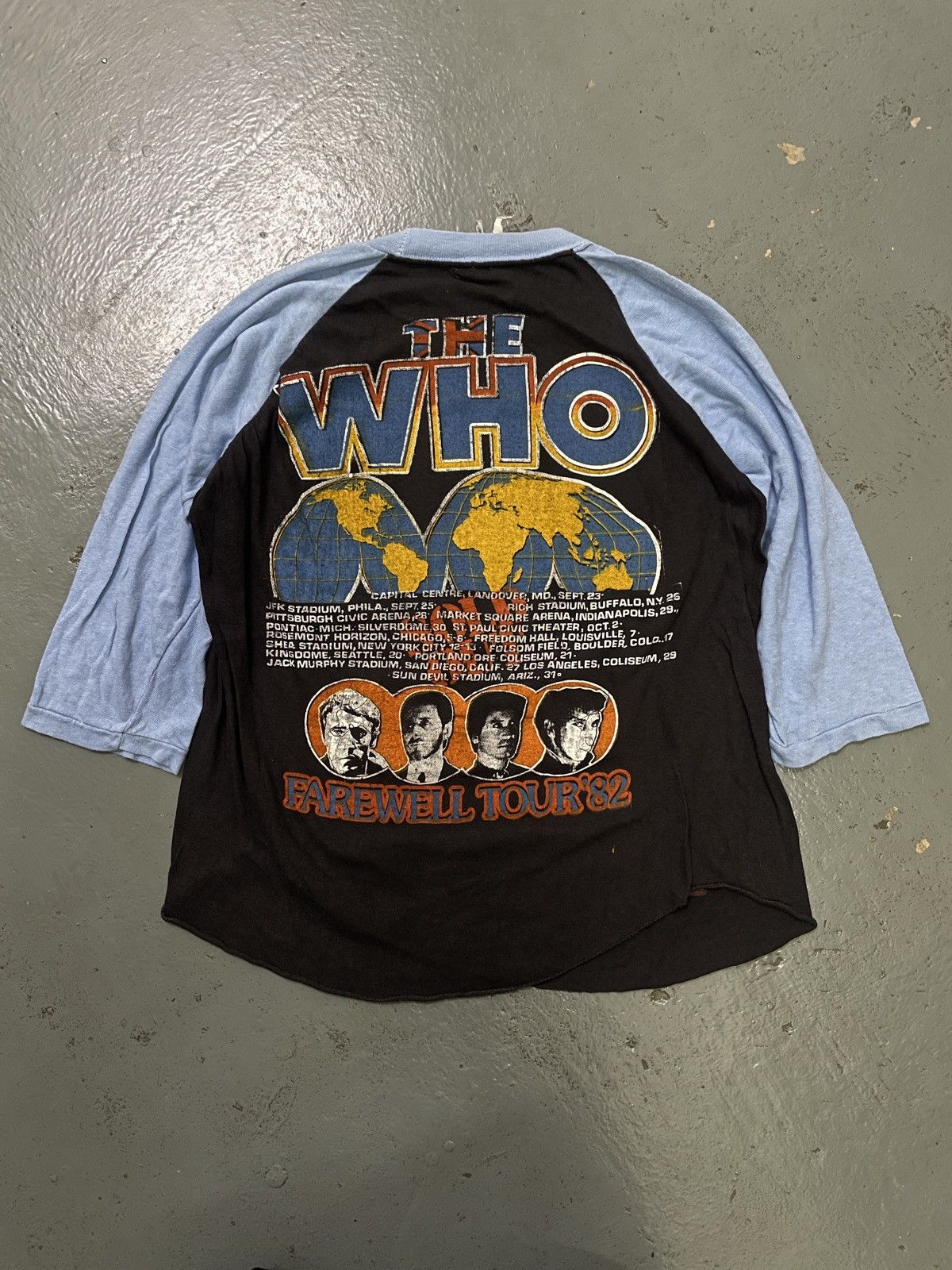 Band Tees × Vintage Vintage 80s Fantasy Label The Who “LIVE IN CONCER” Band Tees Size US S / EU 44-46 / 1 - 5 Thumbnail
