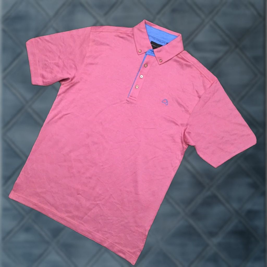 Vintage Bobby Jones Polo Shirt Mens M Pink Short Sleeve Size US M / EU 48-50 / 2 - 1 Thumbnail
