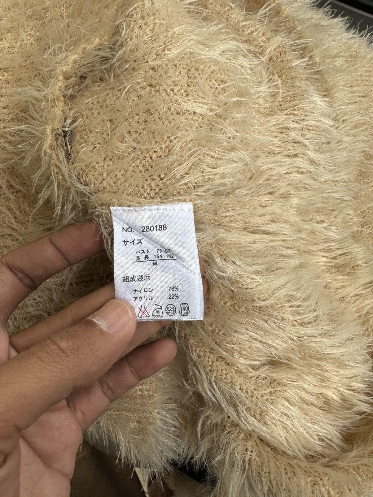 Japanese Brand FUZZY V NECK BY RAF RAF LONGSLEEVE SWEATER Size M / US 6-8 / IT 42-44 - 7 Thumbnail