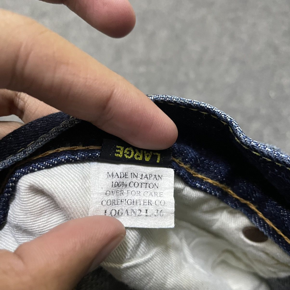 If Six Was Nine × Japanese Brand × Le Grande Bleu (L.G.B.) Core Fighter Indigo Blue Selvedge Denim Samurai Ironheart Size US 34 / EU 50 - 6 Thumbnail
