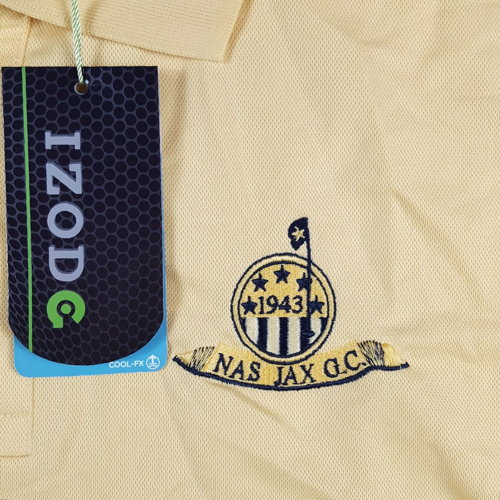 Izod VINTAGE Naval Air Station Military Polo Men's Size L Breathable Wicking Collared Shirt Size US L / EU 52-54 / 3 - 3 Thumbnail