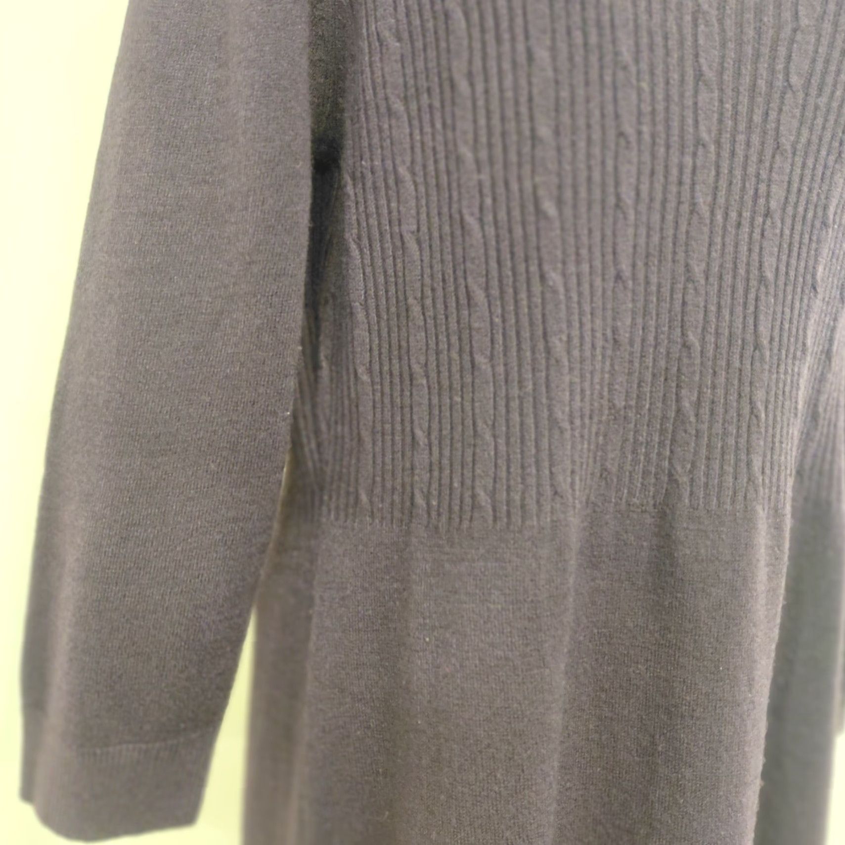 Vintage Dressbarn Dress Purple Scoop Neck Pleated Knit 3/4 Sleeve L Women's Large Bohemian Classic City Dress Size L / US 10 / IT 46 - 6 Thumbnail
