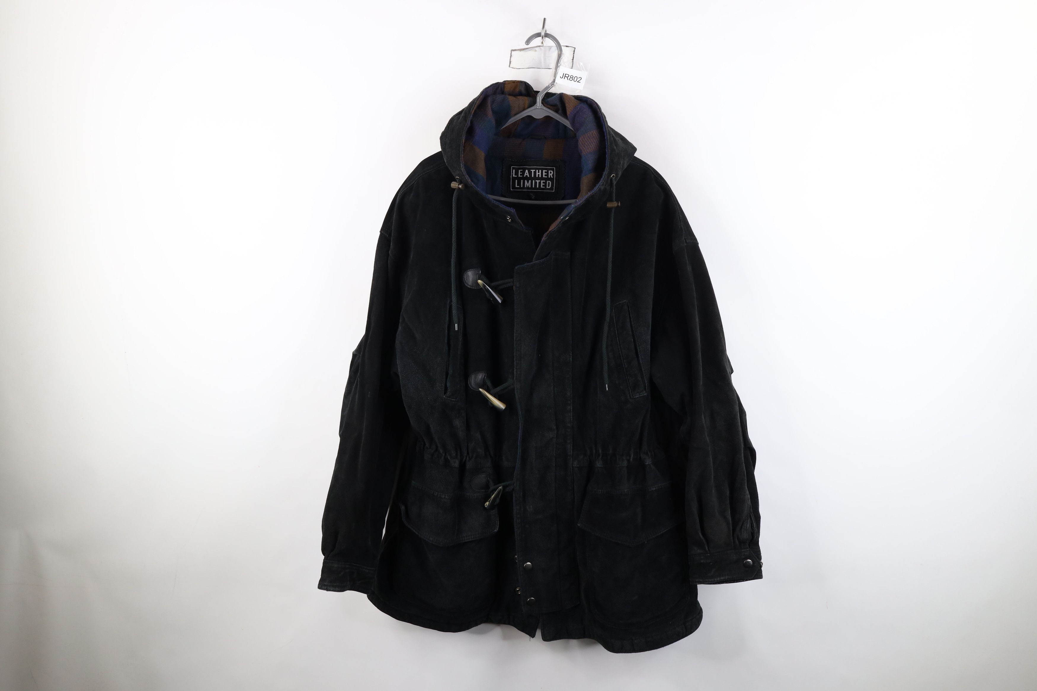 Vintage Vintage 90s Streetwear Suede Leather Toggle Button Jack Size US XL / EU 56 / 4 - 1 Thumbnail