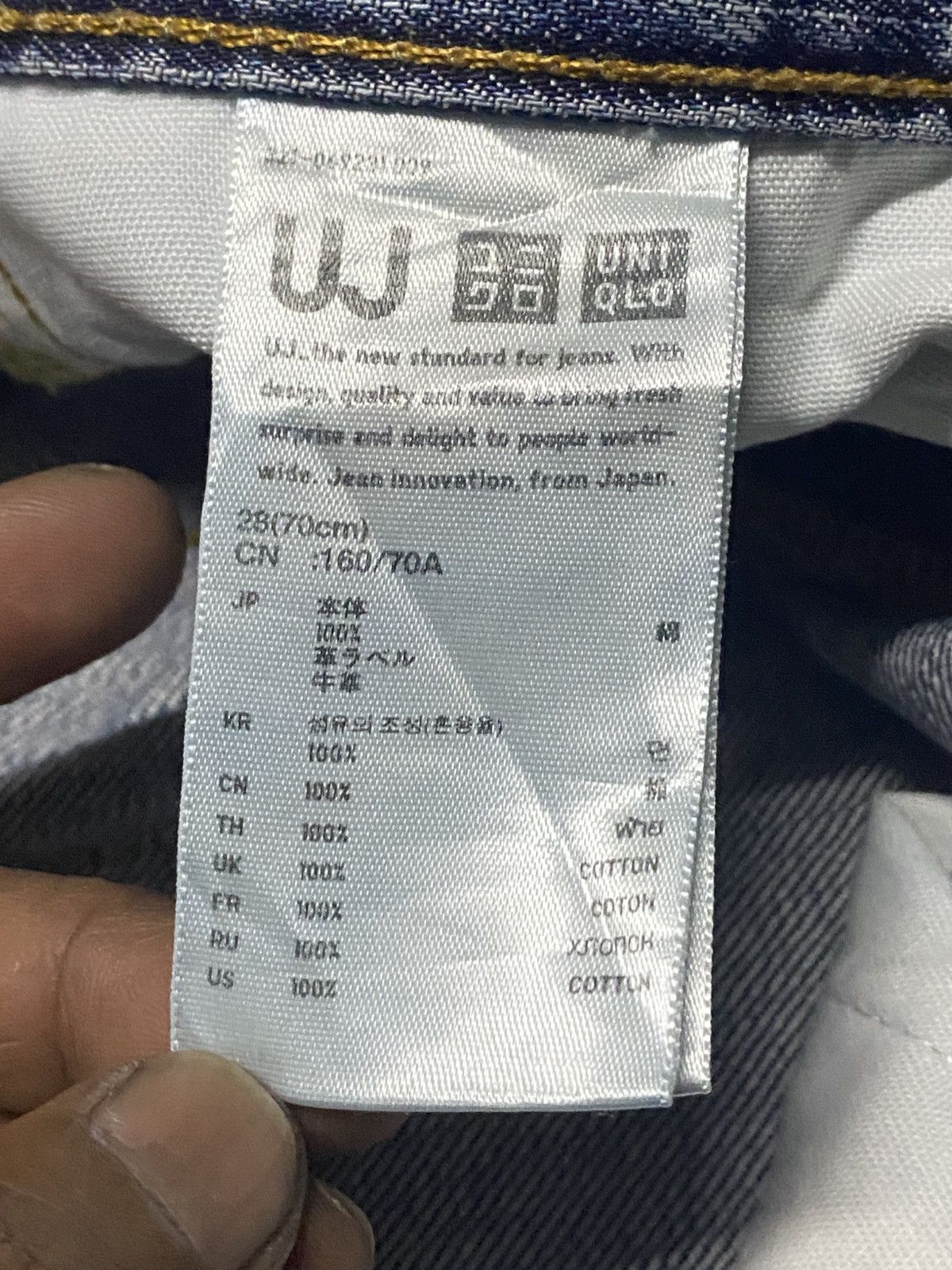 Japanese Brand Vintage Japanese Brand Uniqlo S-002 Blue Faded Wash Jeans Size US 28 / EU 44 - 13 Thumbnail