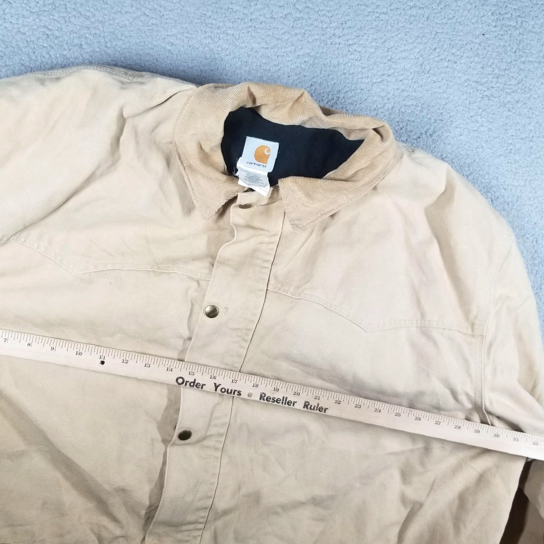 Carhartt Vintage Carhartt Duck Canvas Chore Work Jacket Coat 3XL C08WET Union Made Beiges Size US XXL / EU 58 / 5 - 7 Thumbnail