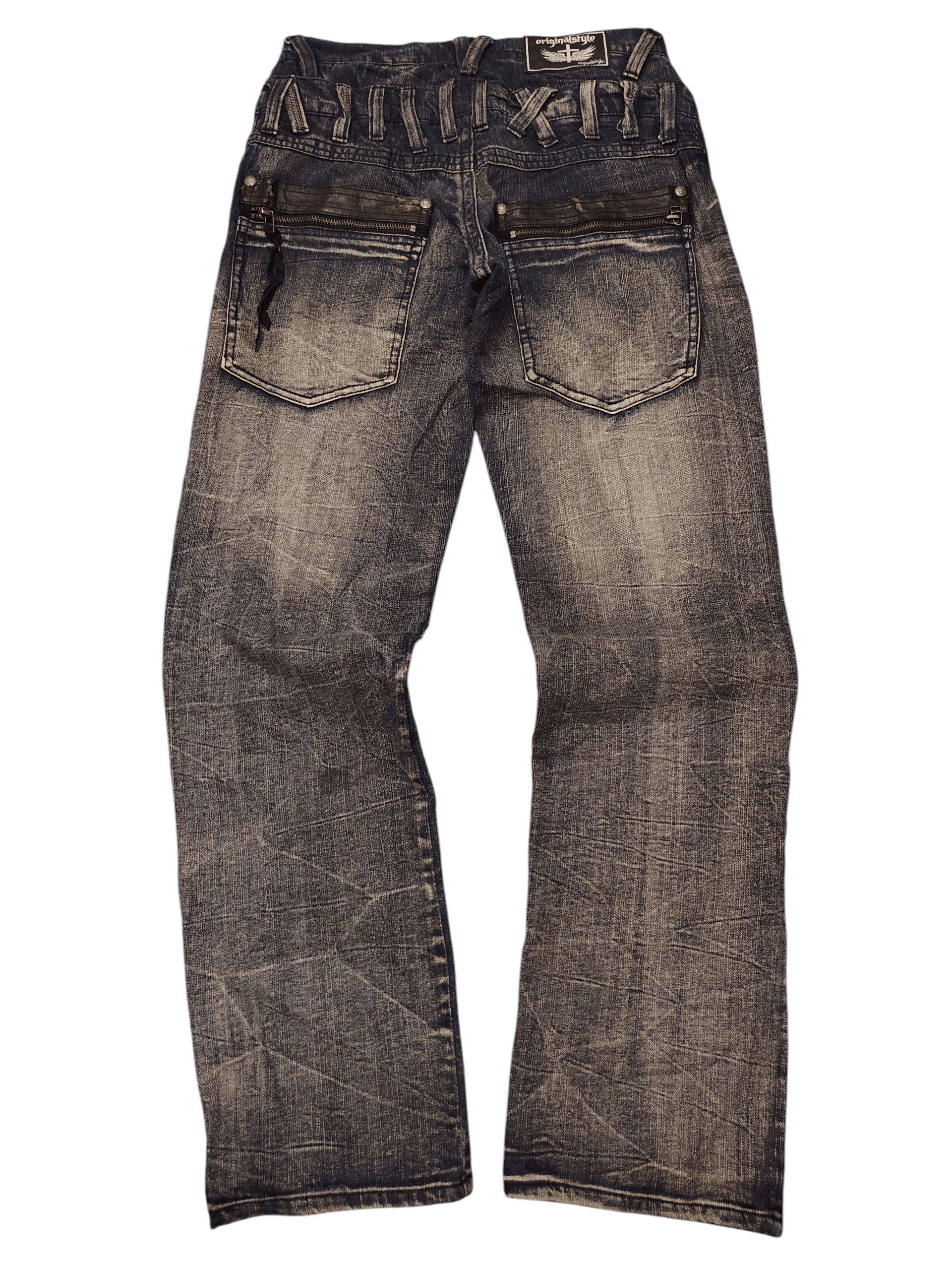 Who Decides War Japanese Originalstyle Double Waist Distressed jeans Patches Size US 30 / EU 46 - 2 Thumbnail