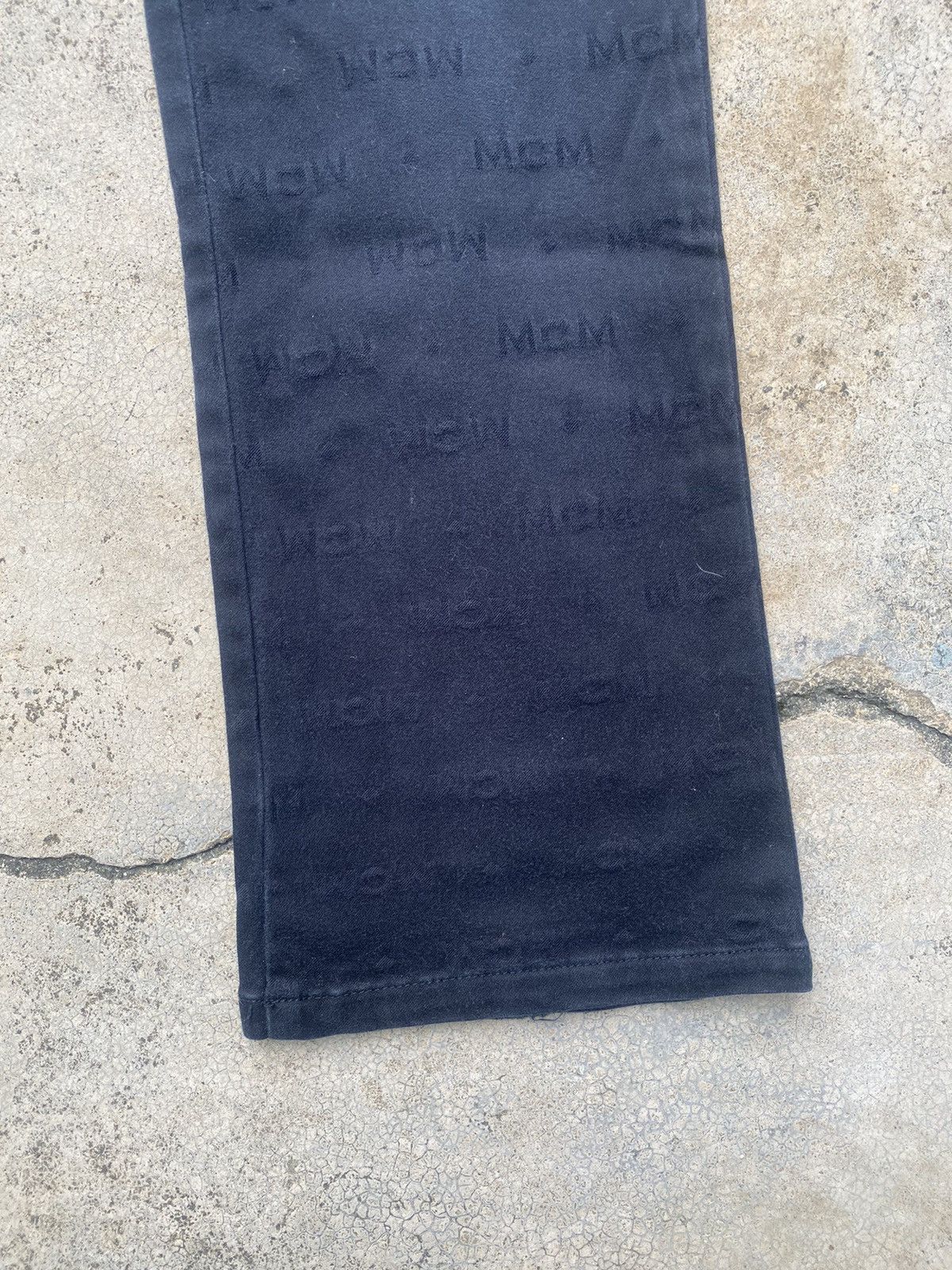 Designer × If Six Was Nine × MCM MCM Monogram Flare Stretchable Casual Pants Size US 26 / EU 42 - 12 Thumbnail