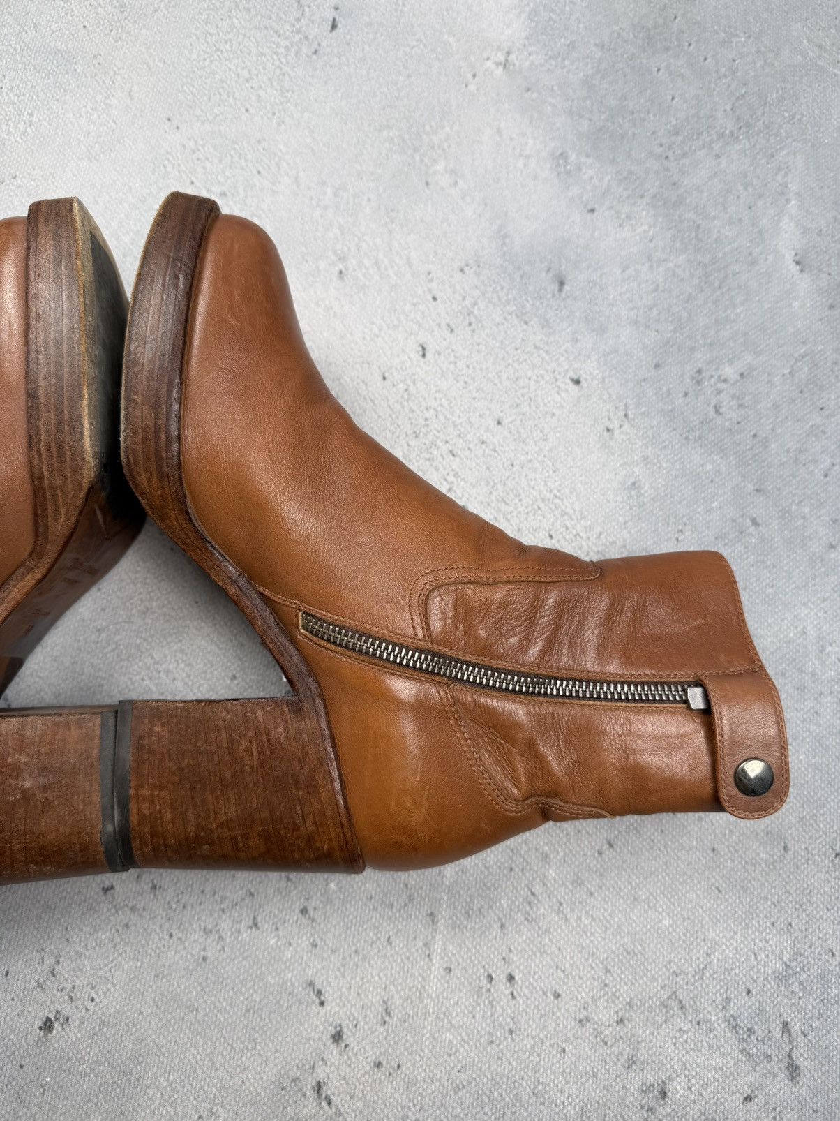 Officine Creative Officine Creative Leather Ankle Boots Artisan Heeled Boots Size US 9 / IT 39 - 7 Thumbnail