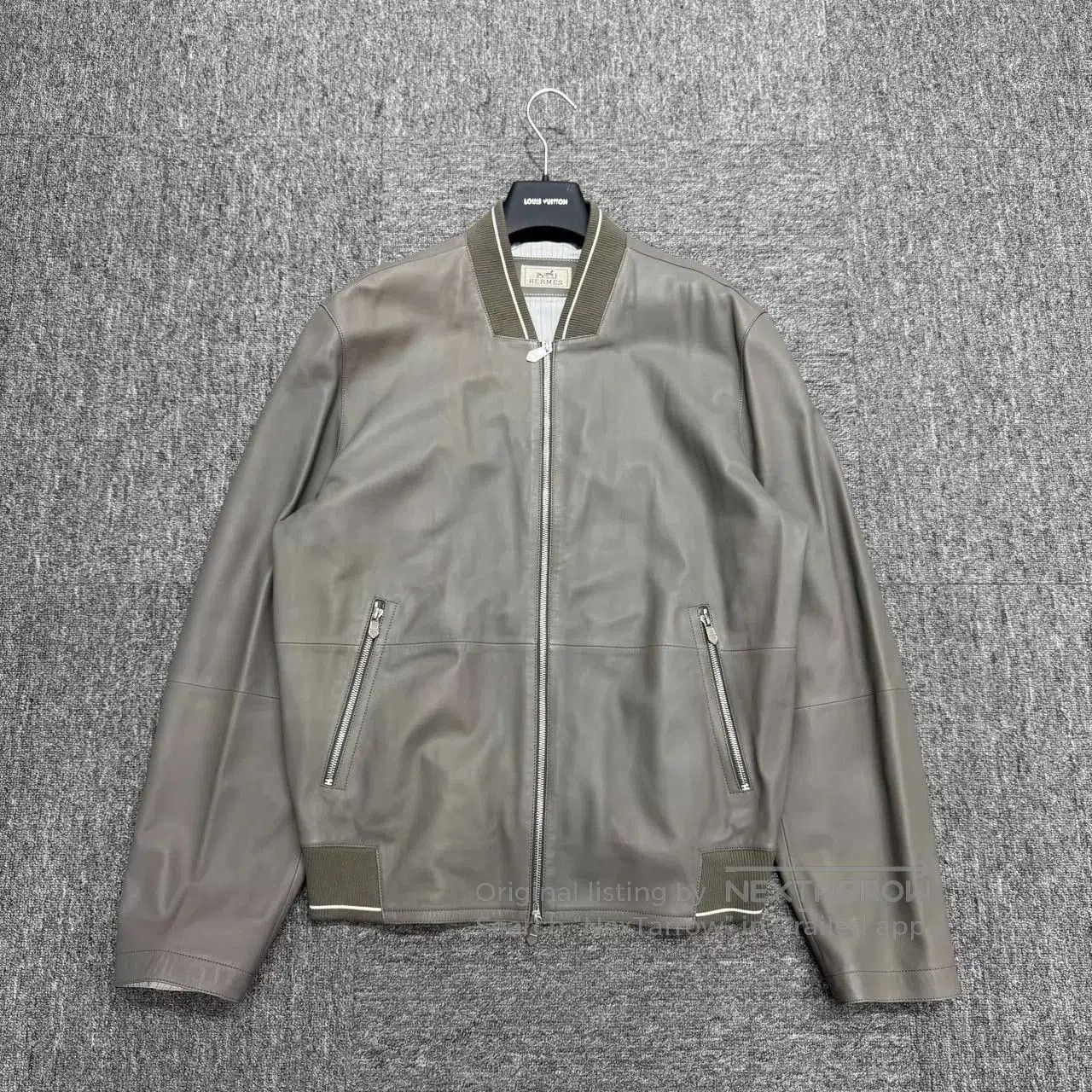 Hermes Hermes Elephant Gray Sheepskin Jacket. Size US M / EU 48-50 / 2 - 1 Thumbnail
