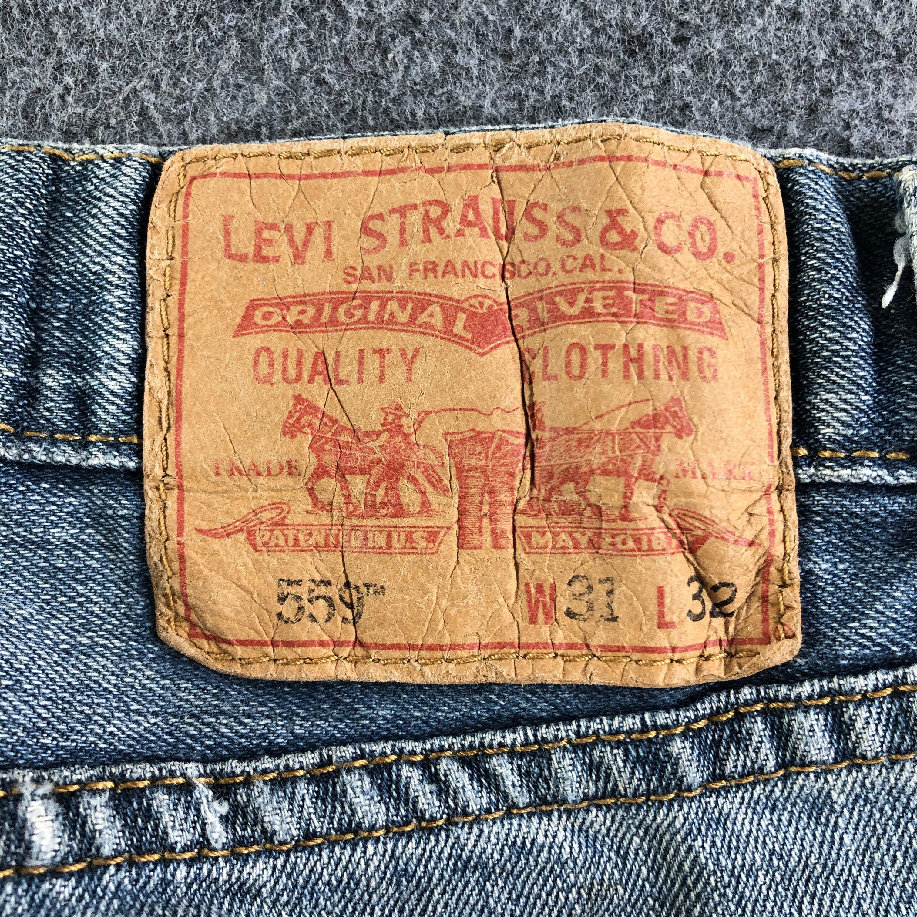 Levi's Vintage Blue Wash Levis 559 Jeans-J2998 Size US 33 - 5 Thumbnail