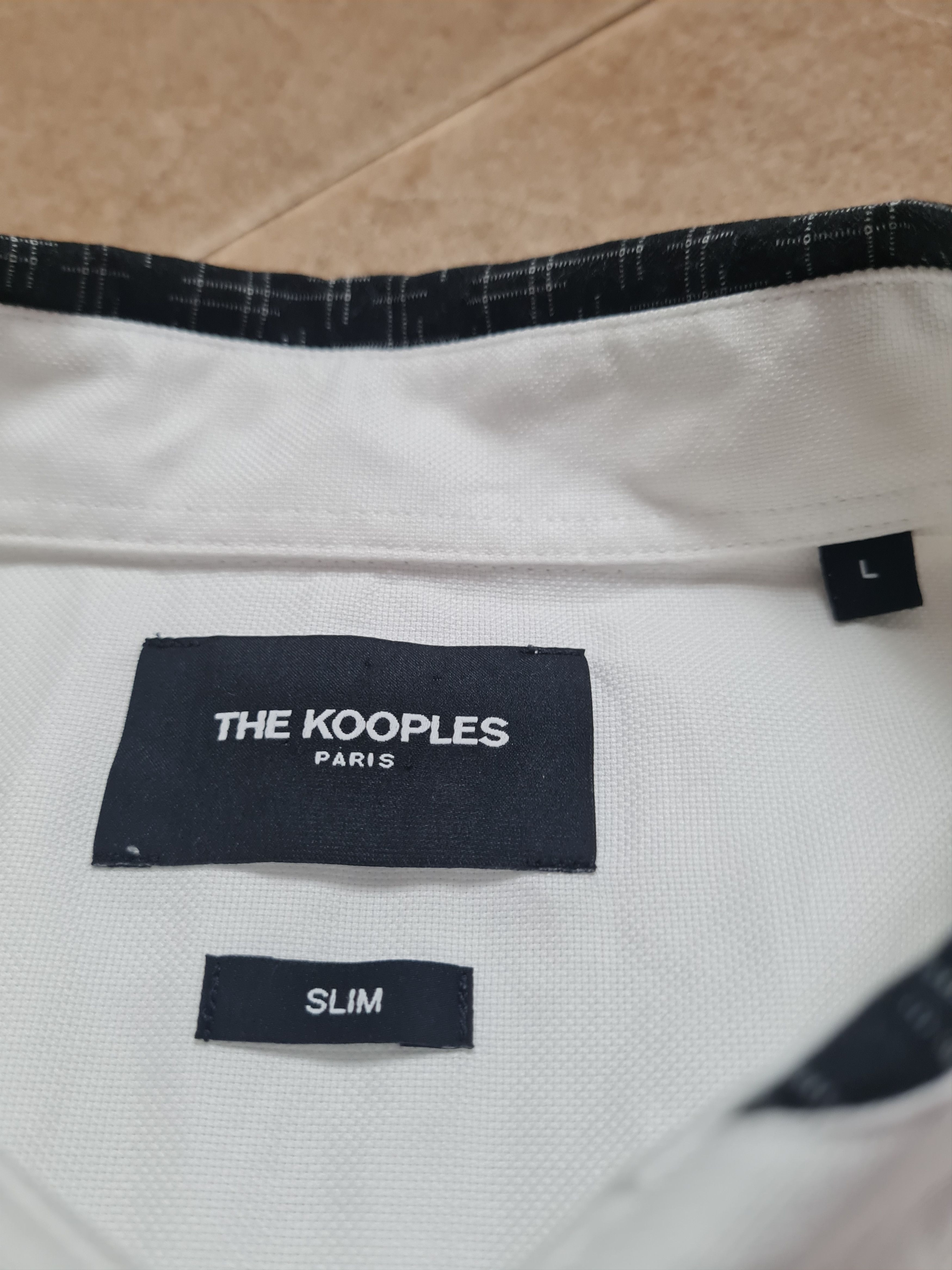 The Kooples Mens White Dress Shirt The Kooples Banded Collar Size L Size US L / EU 52-54 / 3 - 17 Thumbnail