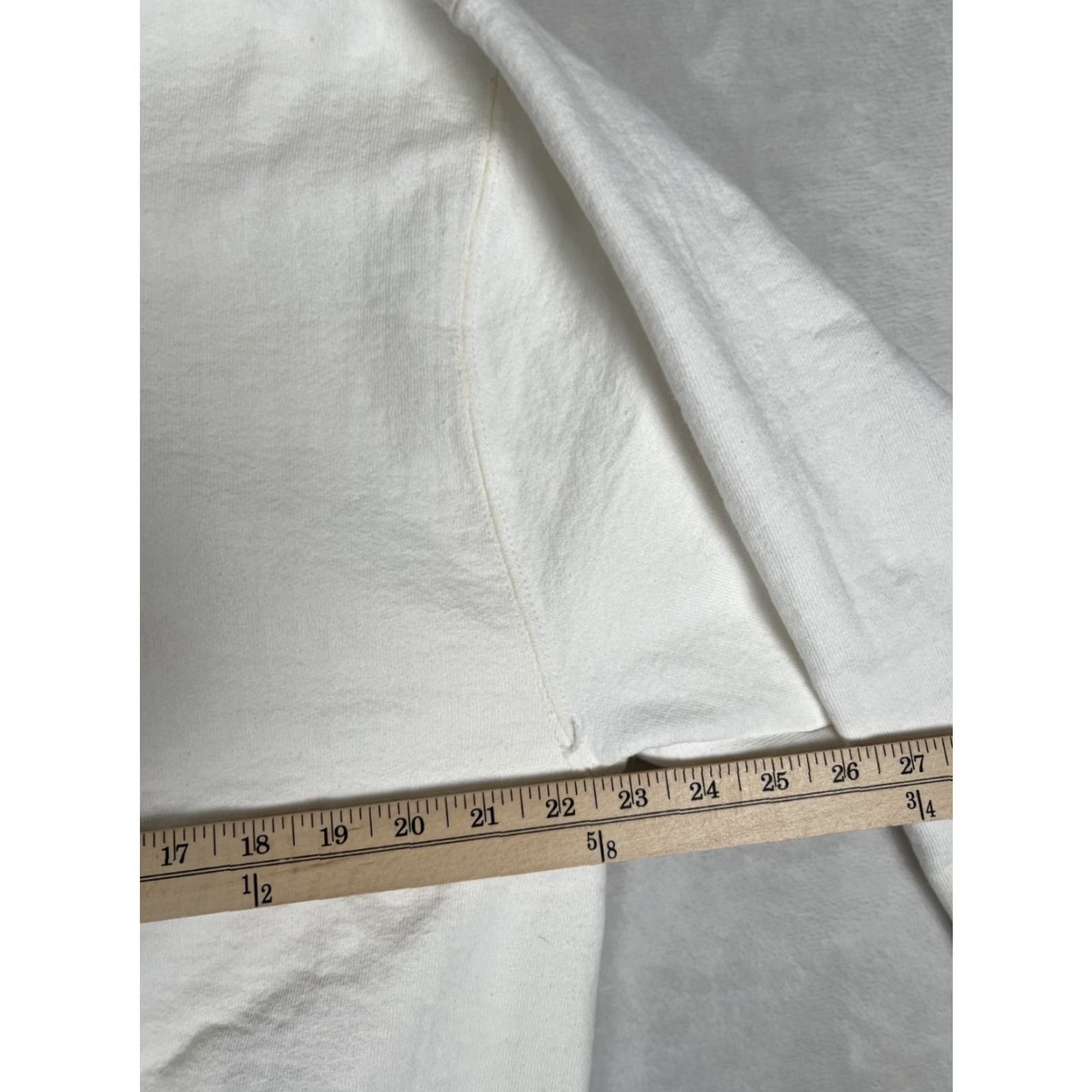 Fruit Of The Loom VINTAGE Fruit of the Loom Sweatshirt Mens L White 90s USA Made Cotton Fleece Crew Neck Pullover All Seasons Size US L / EU 52-54 / 3 - 5 Thumbnail
