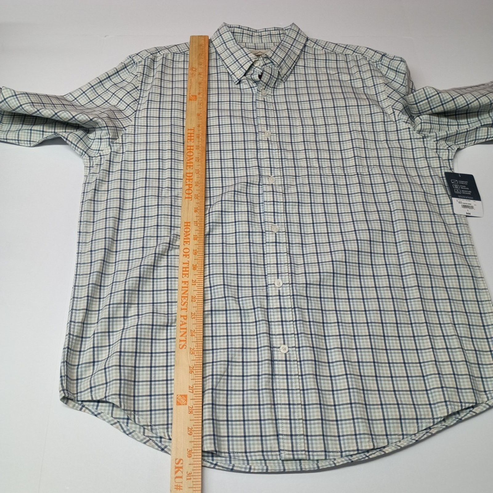 St. Johns Bay St John’s Bay Shirt Men's Size L Multi White Grid Check Size US L / EU 52-54 / 3 - 6 Thumbnail