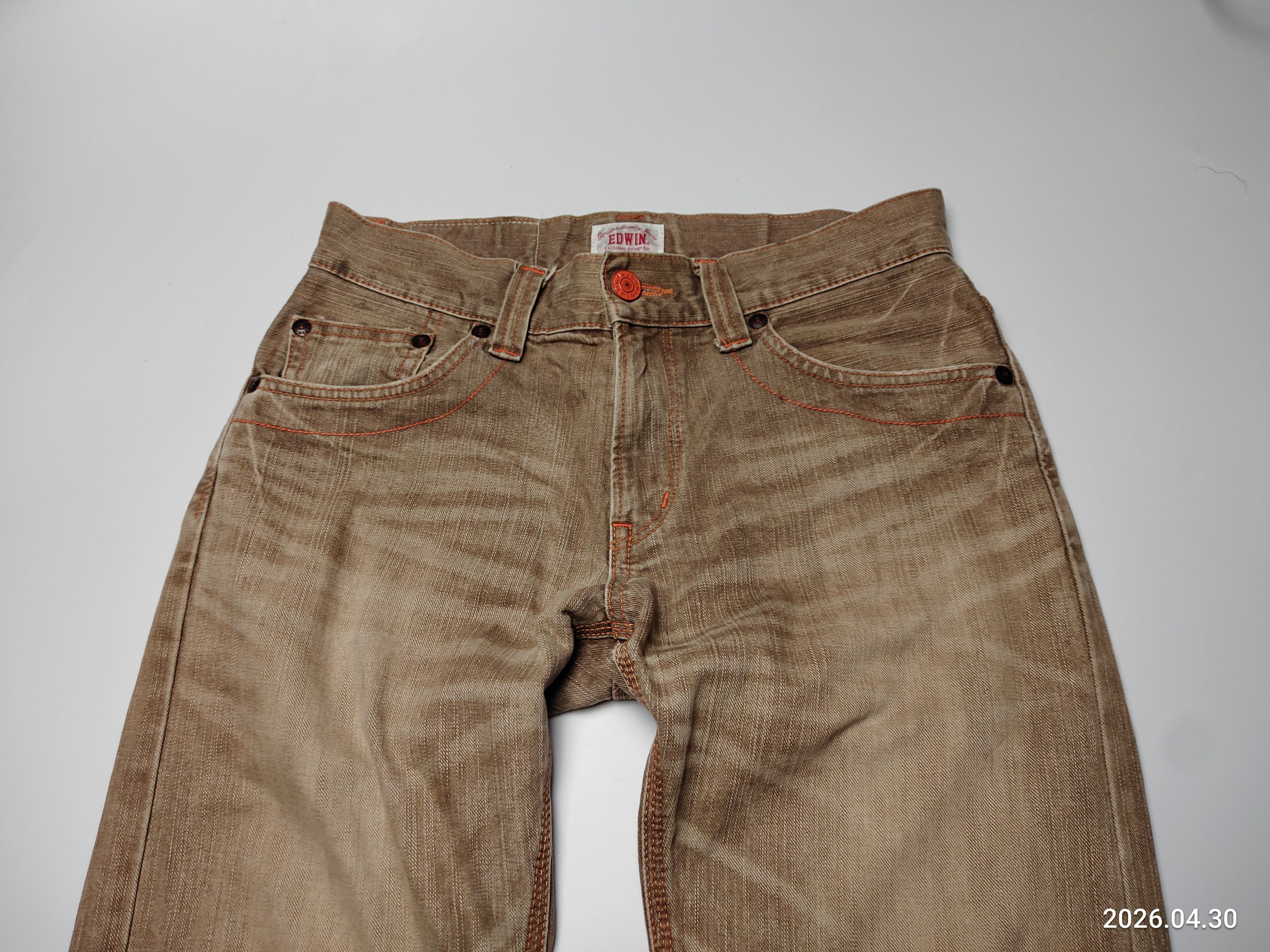Edwin EDWIN EXCLUSIVE VINTAGE DISTRESS DENIM JEANS Size US 30 / EU 46 - 3 Thumbnail