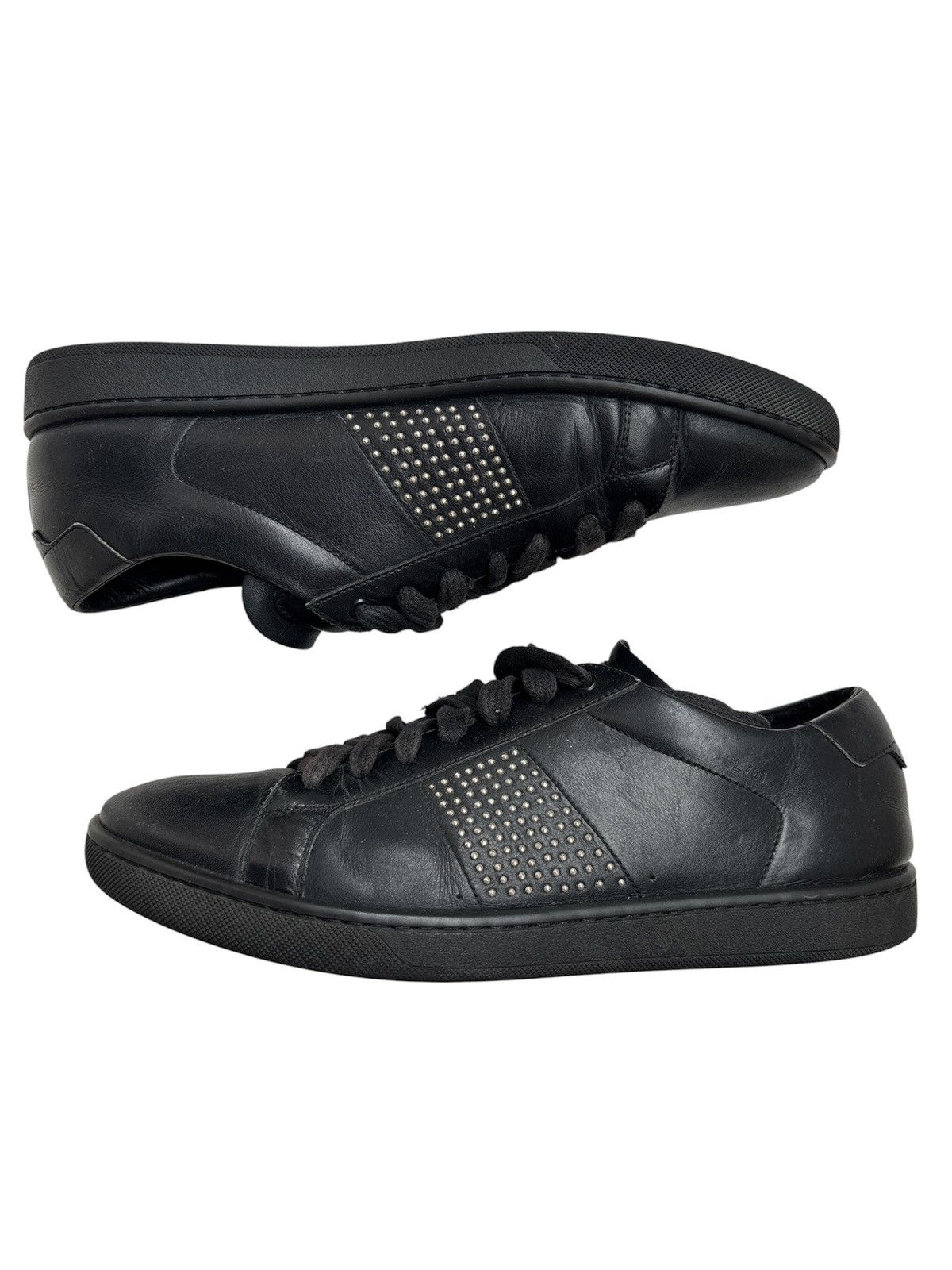 Saint Laurent Paris Hedi Slimane era Stud Court Classic Sneakers Size US 8 / EU 41 - 3 Thumbnail