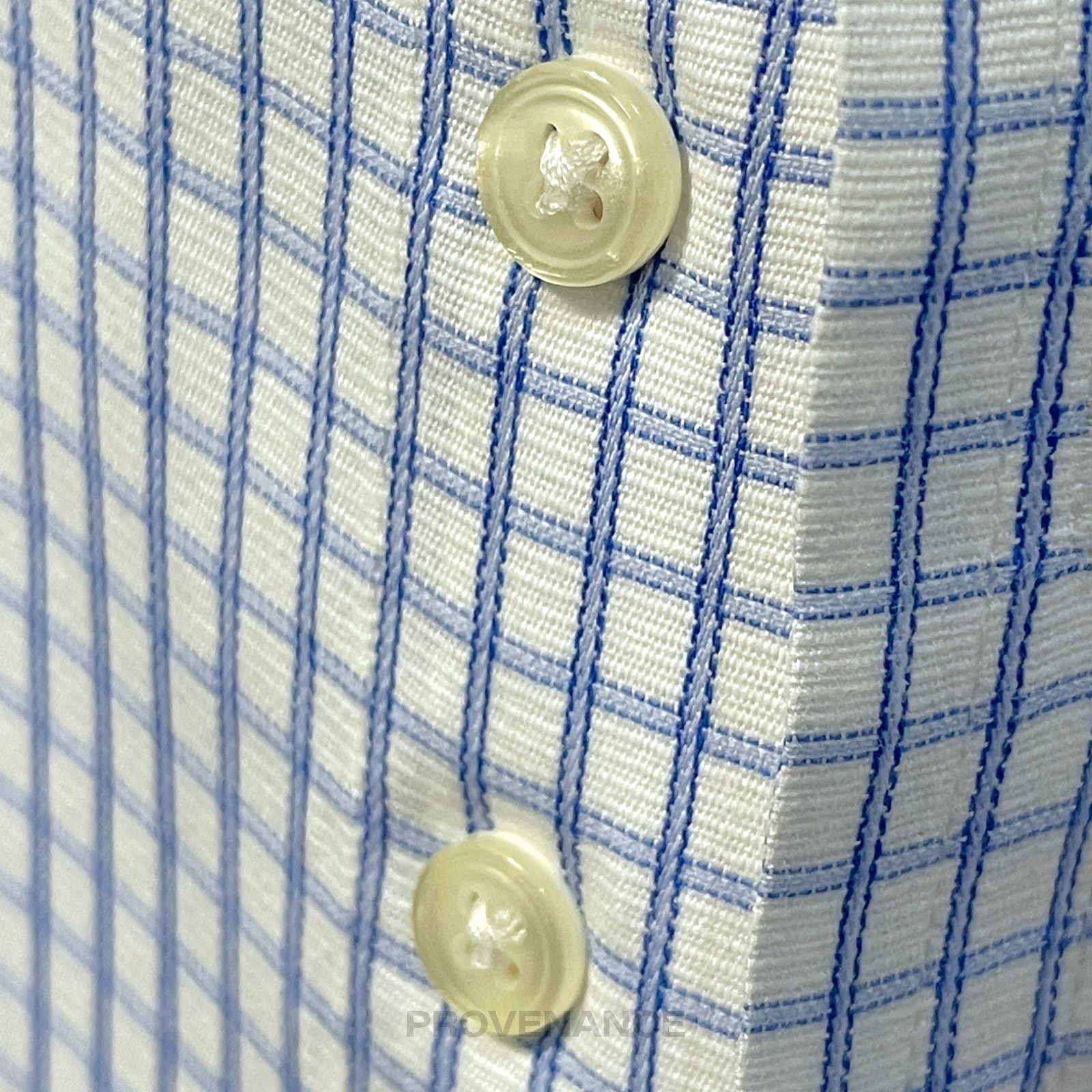 Thomas Pink 🔴 Thomas Pink Button Down Shirt - White/Blue Checked Size US M / EU 48-50 / 2 - 7 Thumbnail