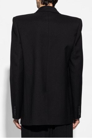 Saint Laurent Paris o1bcso1str1024 Oversized Jacket in Black Size US L / EU 52-54 / 3 - 2 Thumbnail