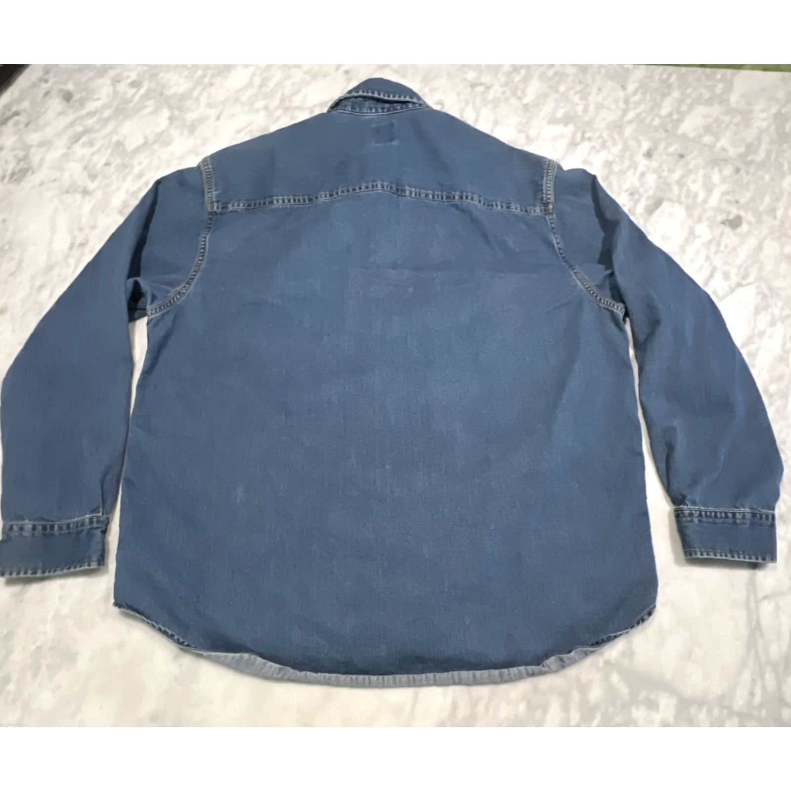 Gap VINTAGE Gap Denim Shirt Mens L Blue Long Sleeve Button Pockets Cotton Collar Y2K Size US L / EU 52-54 / 3 - 5 Thumbnail
