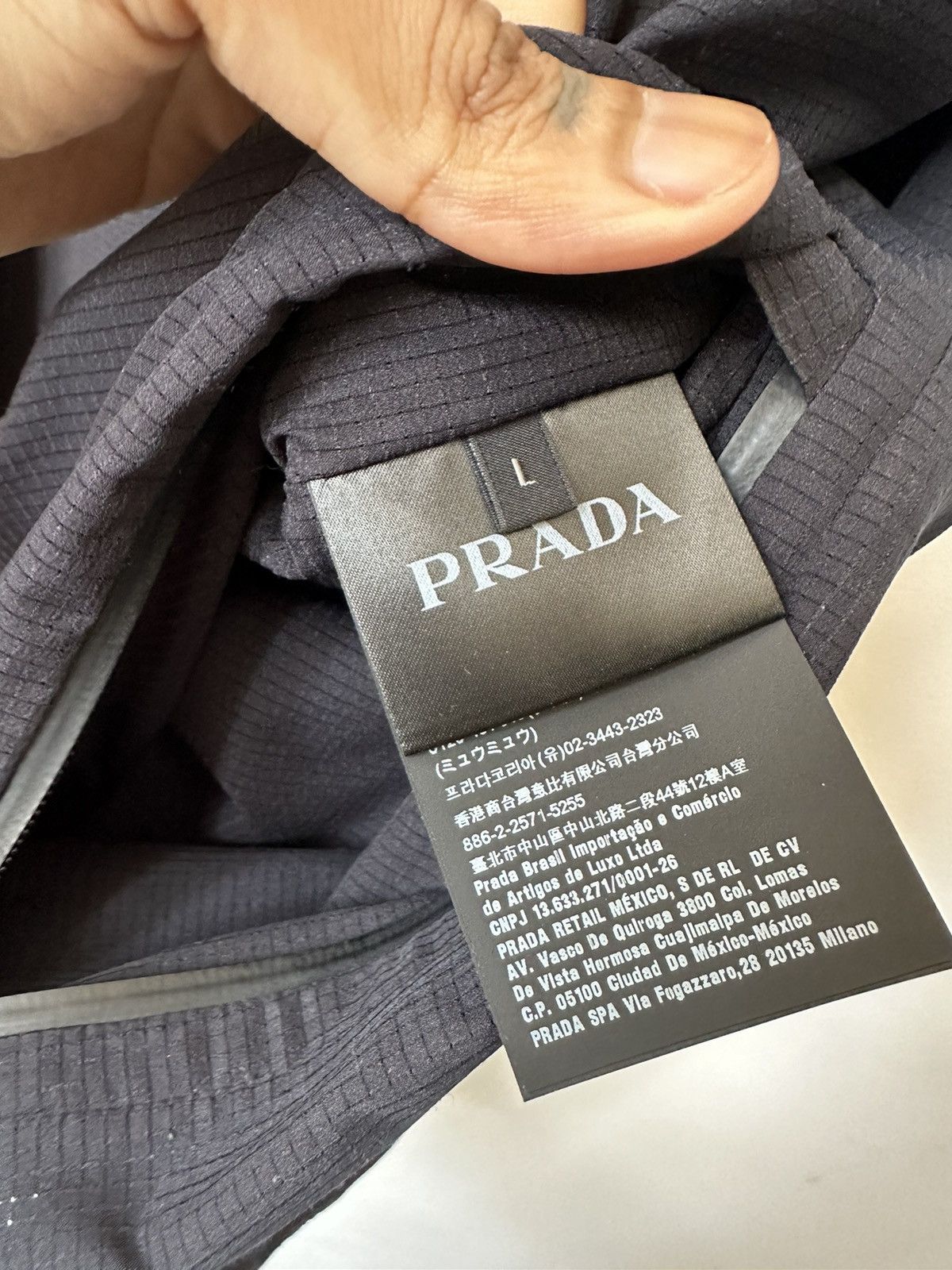Prada Prada 2022 Windbreaker Linea Rossa RipStop Light Bi-Stretch Size US L / EU 52-54 / 3 - 12 Thumbnail
