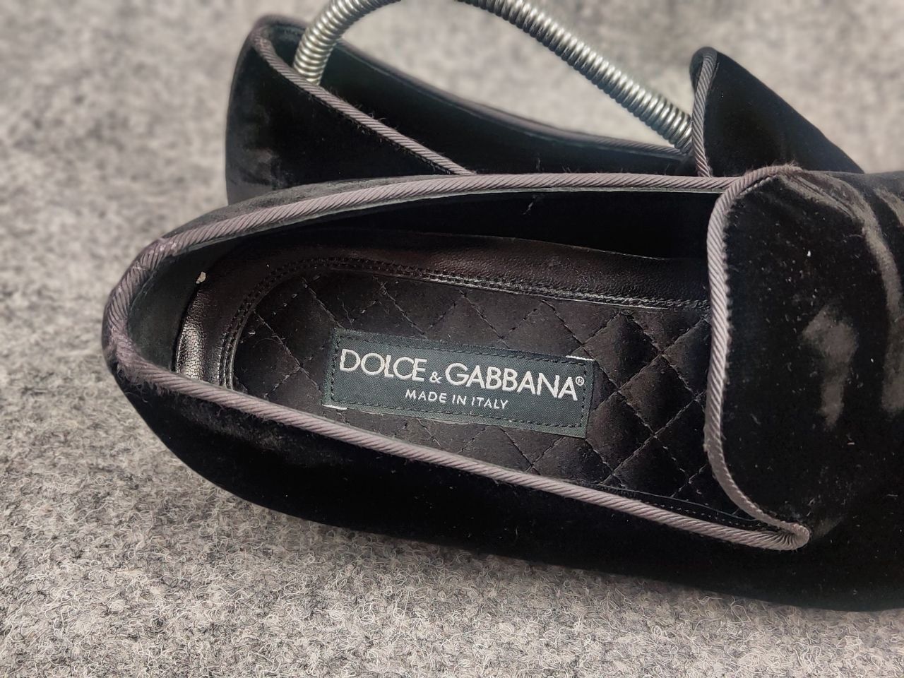 Dolce & Gabbana Dolce & Gabbana Velour Black Slip On loafers classic Shoes Size US 7 / EU 40 - 18 Thumbnail