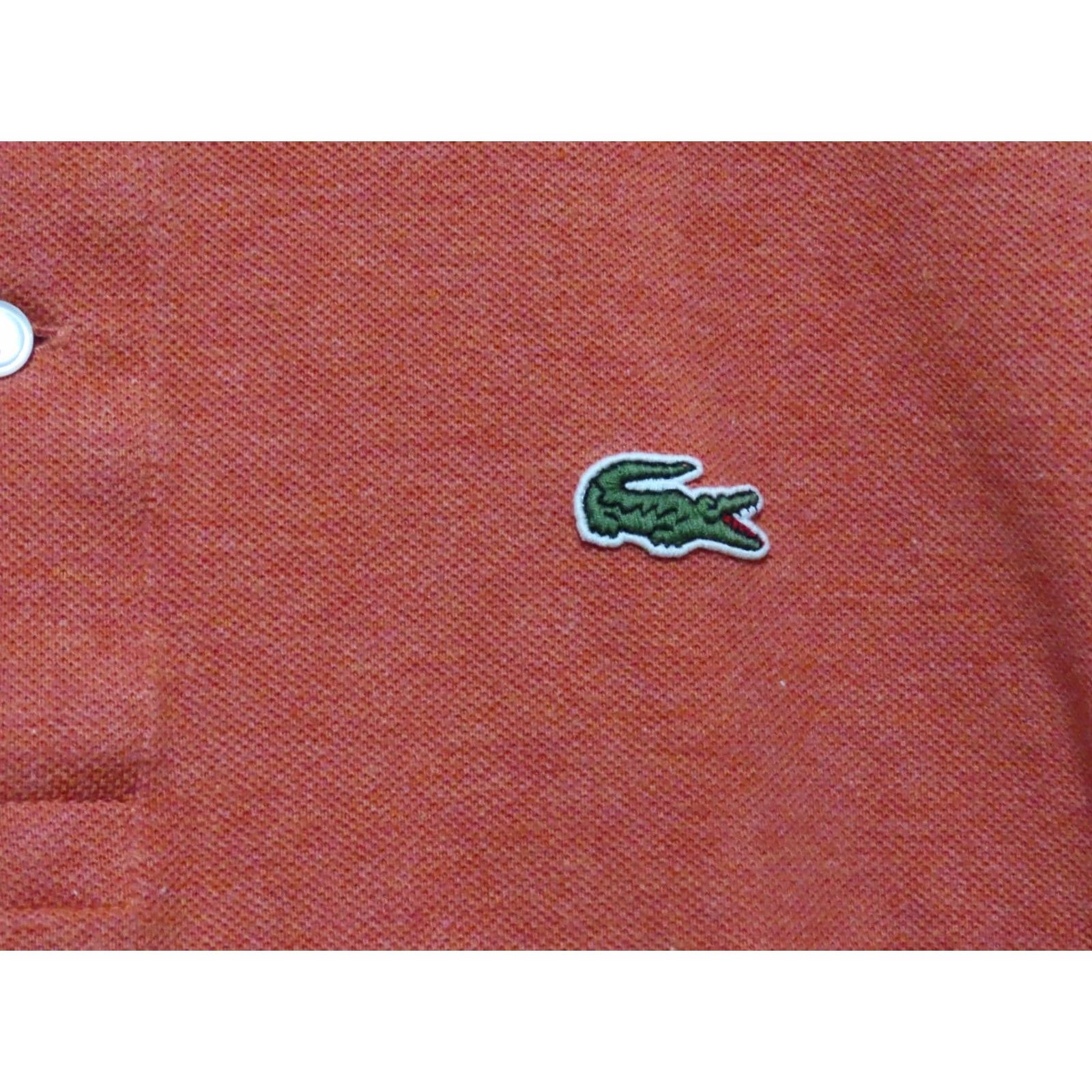 Lacoste Lacoste Polo Shirt Orange Short Sleeve 6/XL Men's Cotton Blend Knit Regular Fit Point Collar Short Sleeve Casual Shirt Size US XL / EU 56 / 4 - 4 Thumbnail
