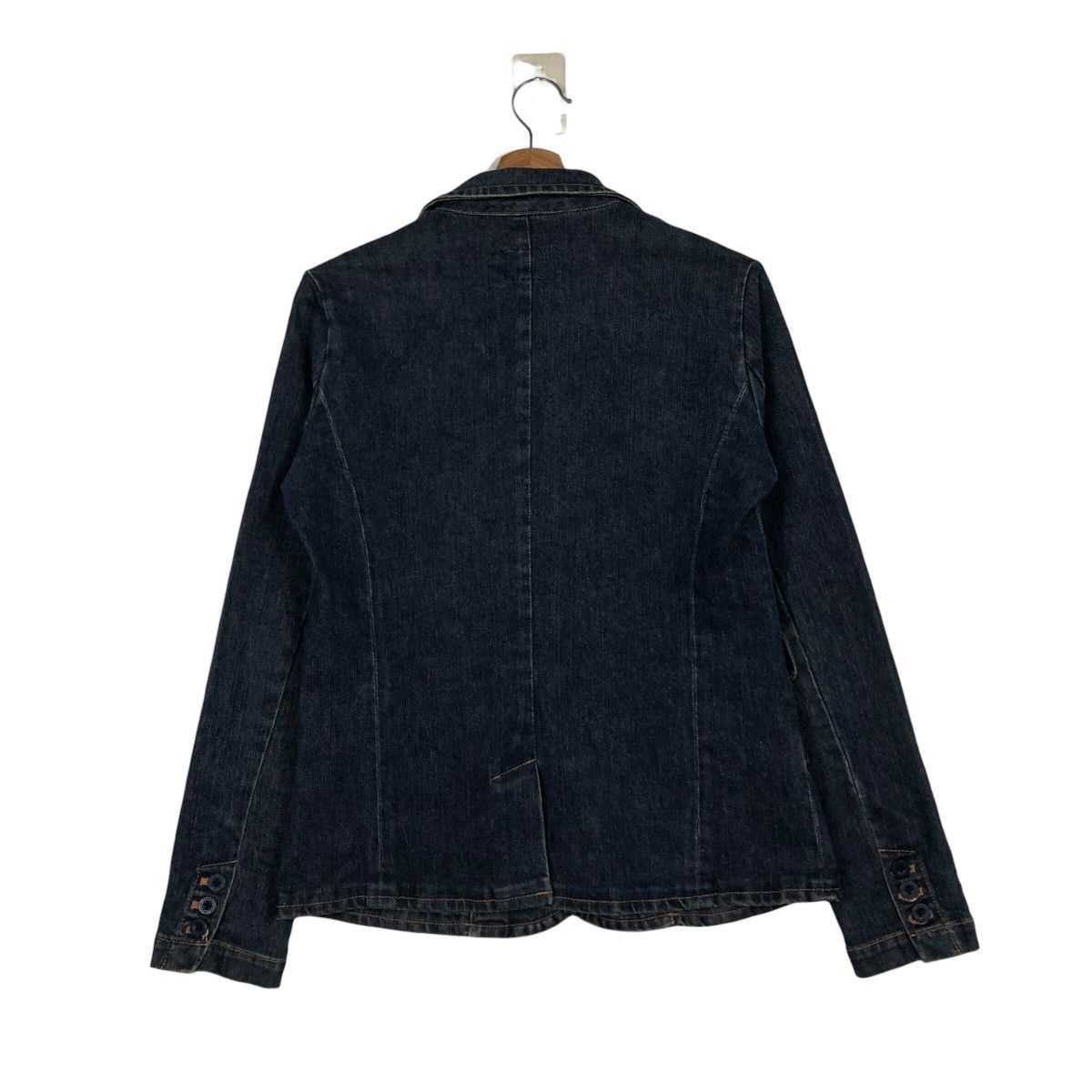 Japanese Brand × Ralph Lauren 📌Vintage Cropped Denim Biker Jacket Ralph Lauren Jeans Size L / US 10 / IT 46 - 9 Thumbnail