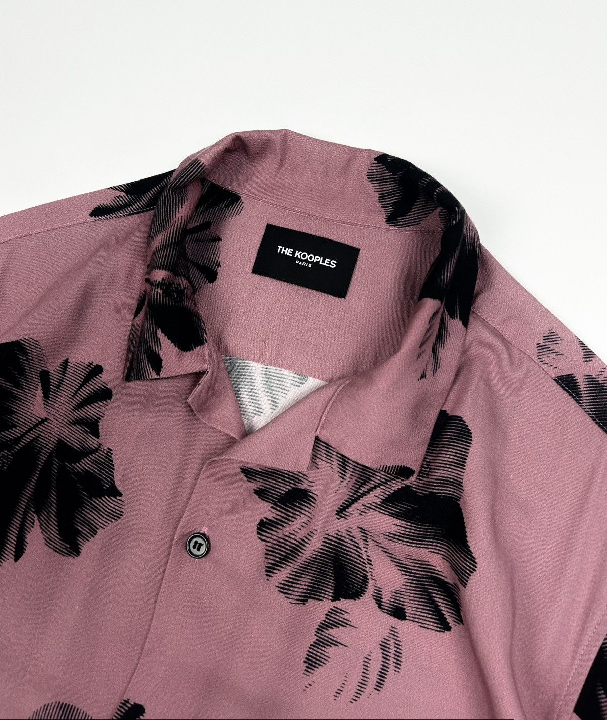 The Kooples rare The Kooples Pink Floral Hawaiian Shirt Y2k Size US S / EU 44-46 / 1 - 8 Thumbnail
